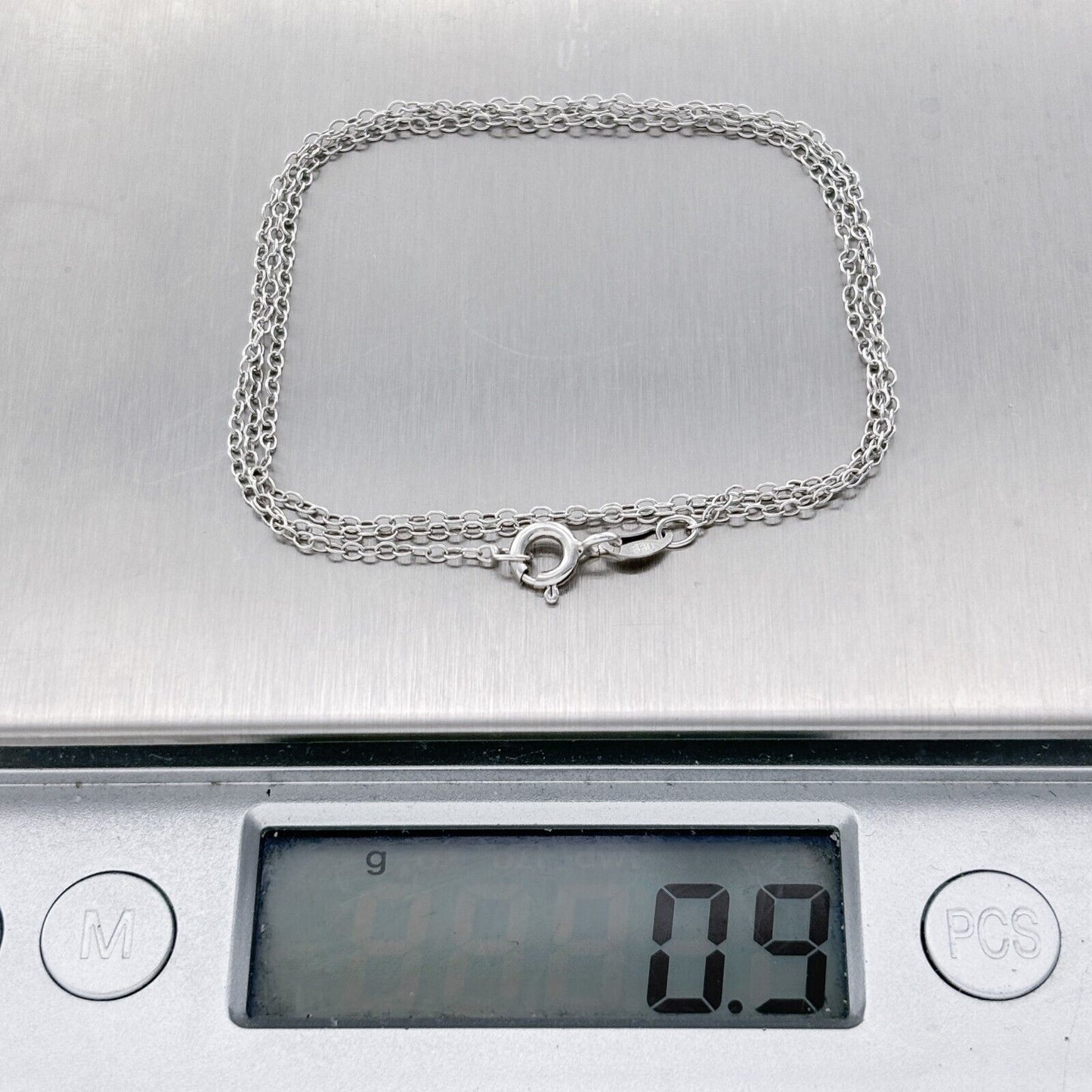 Vintage Sterling Silver 925 Chain Link Necklace 18"