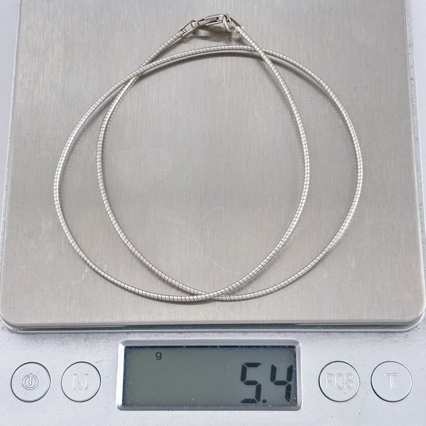 Vintage Sterling Silver 925 Snake Chain Necklace 16"