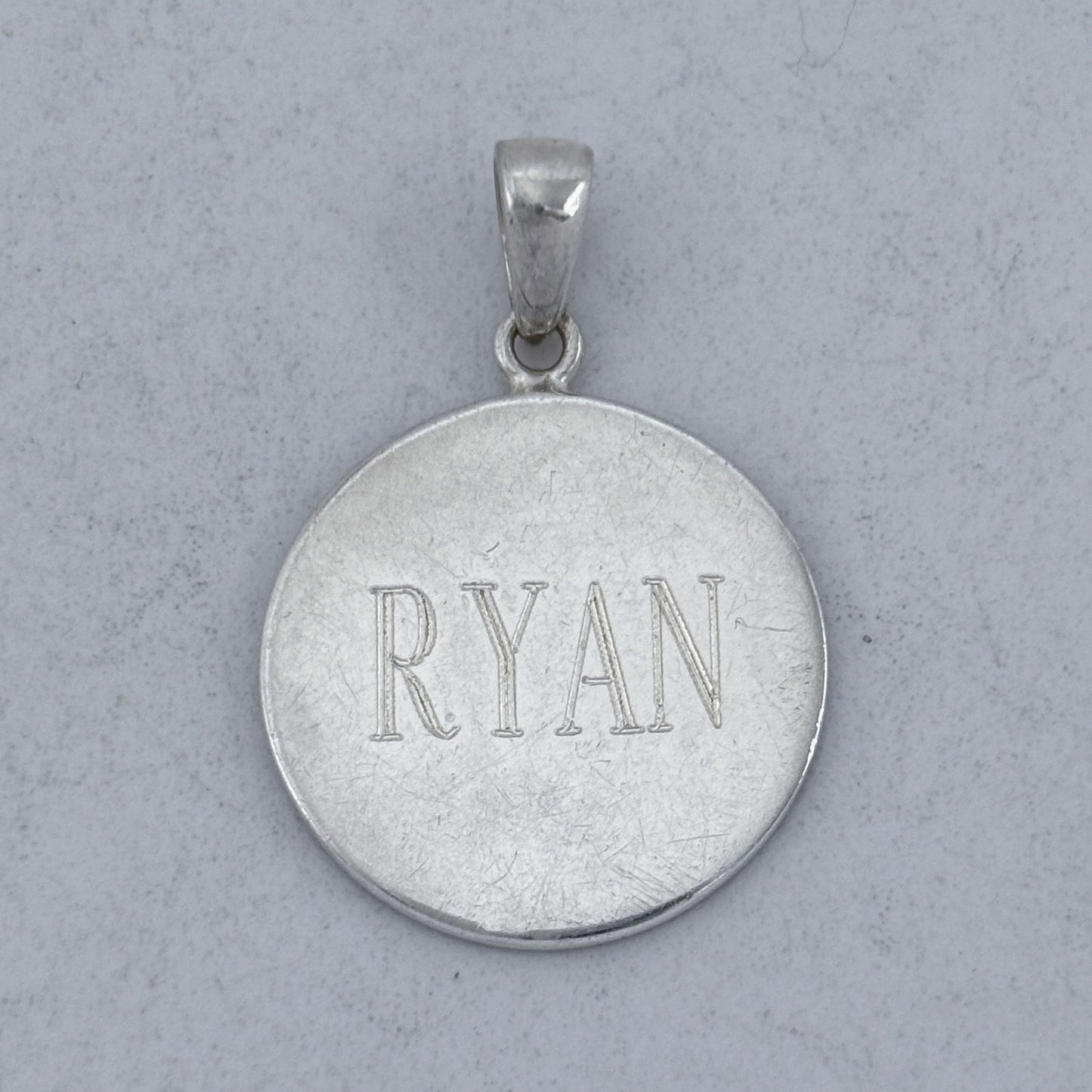 Vintage Sterling Silver 925 Ryan Name Pendant