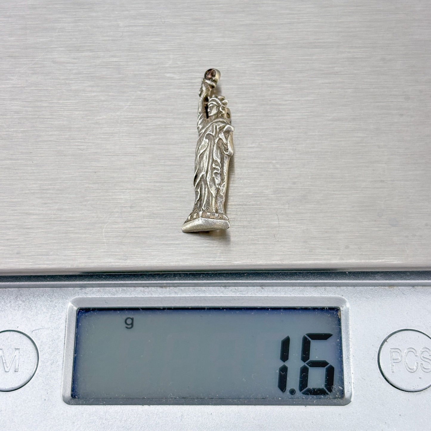 Vintage Sterling Silver 925 Statue of Liberty Brooch