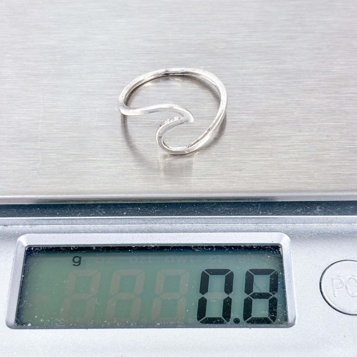 Copied - Vintage Sterling Silver 925 Open Heart Toe Ring Size 5