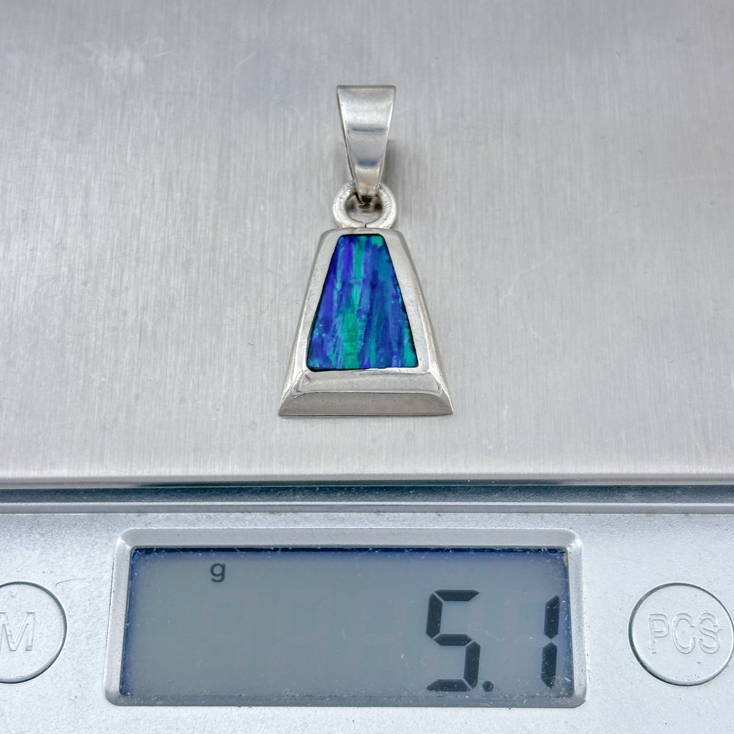Vintage Mexican Taxco Sterling Silver 925 Opal Pendant