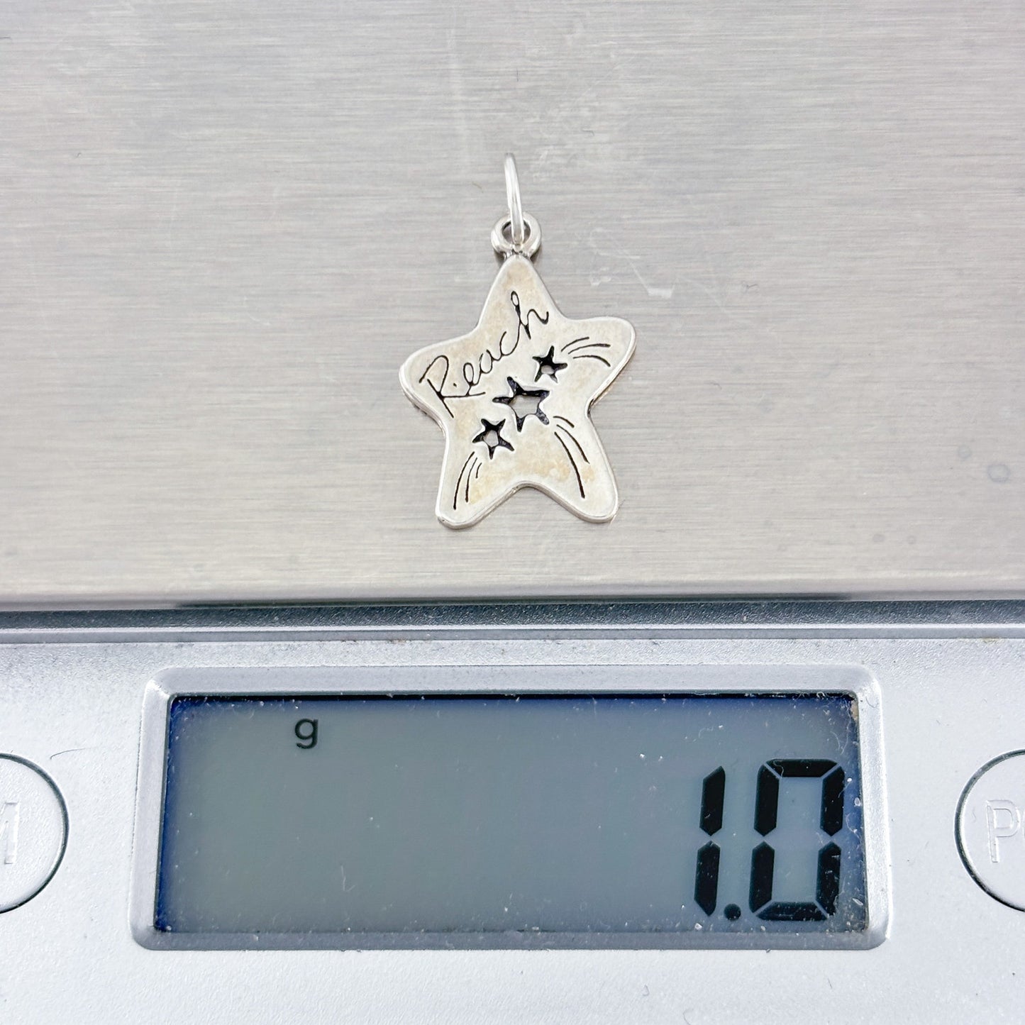 Vintage Sterling Silver 925 Reach for the Stars Pendant