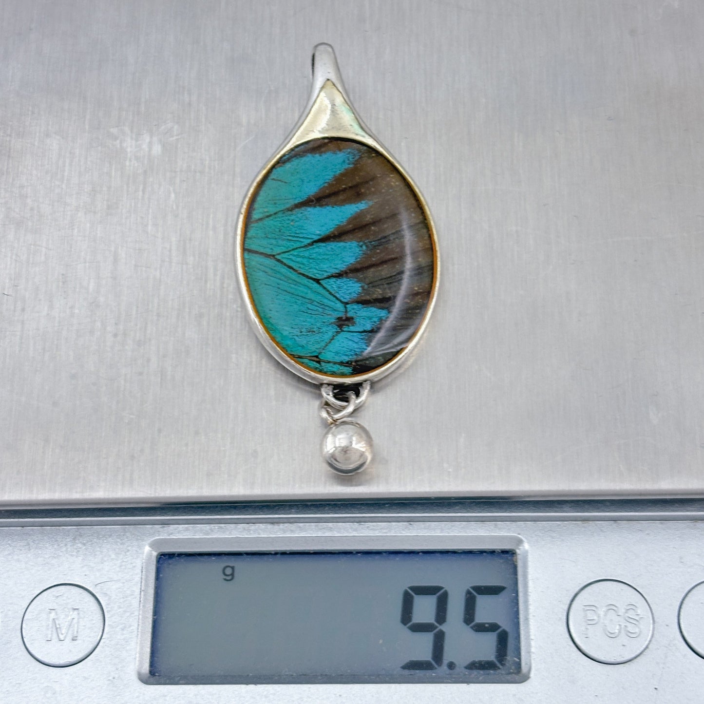 Vintage Barbra Bosco Sterling Silver 925 Morpho Butterfly Pendant