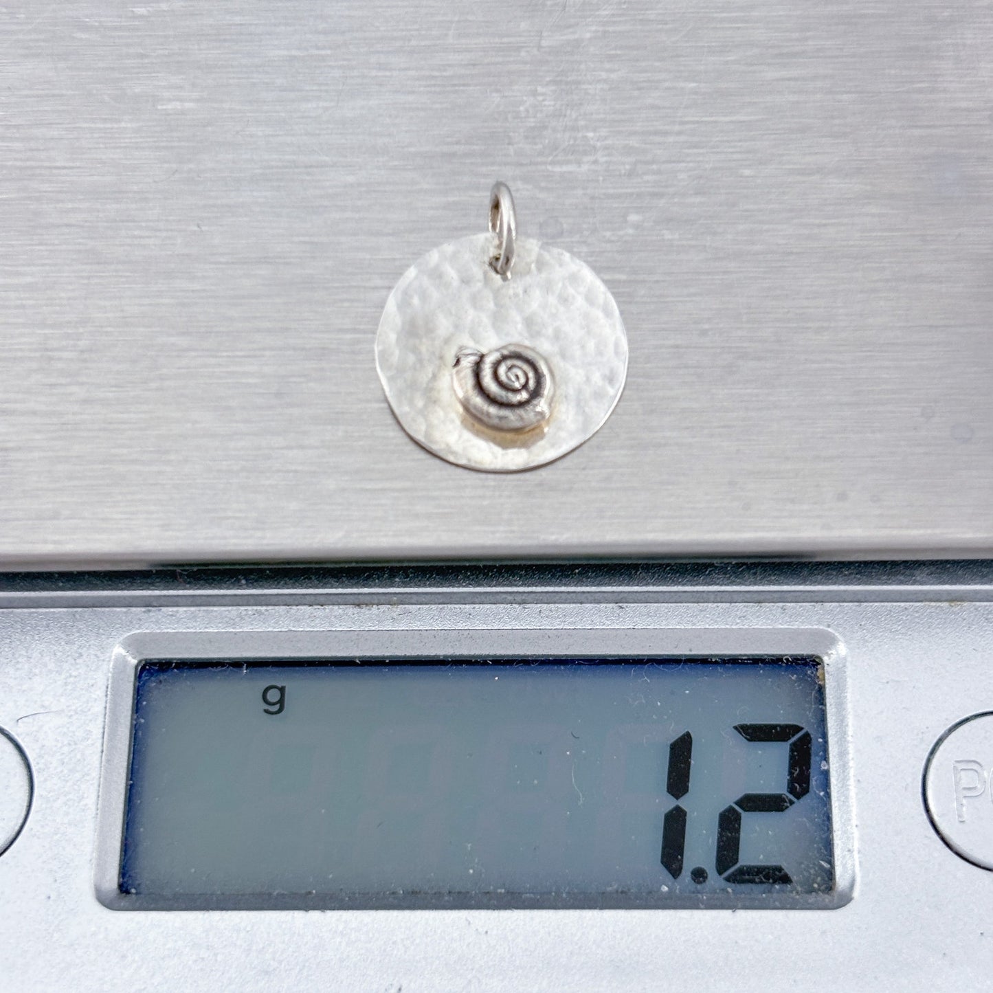 Vintage Sterling Silver 925 Snail Shell Pendant