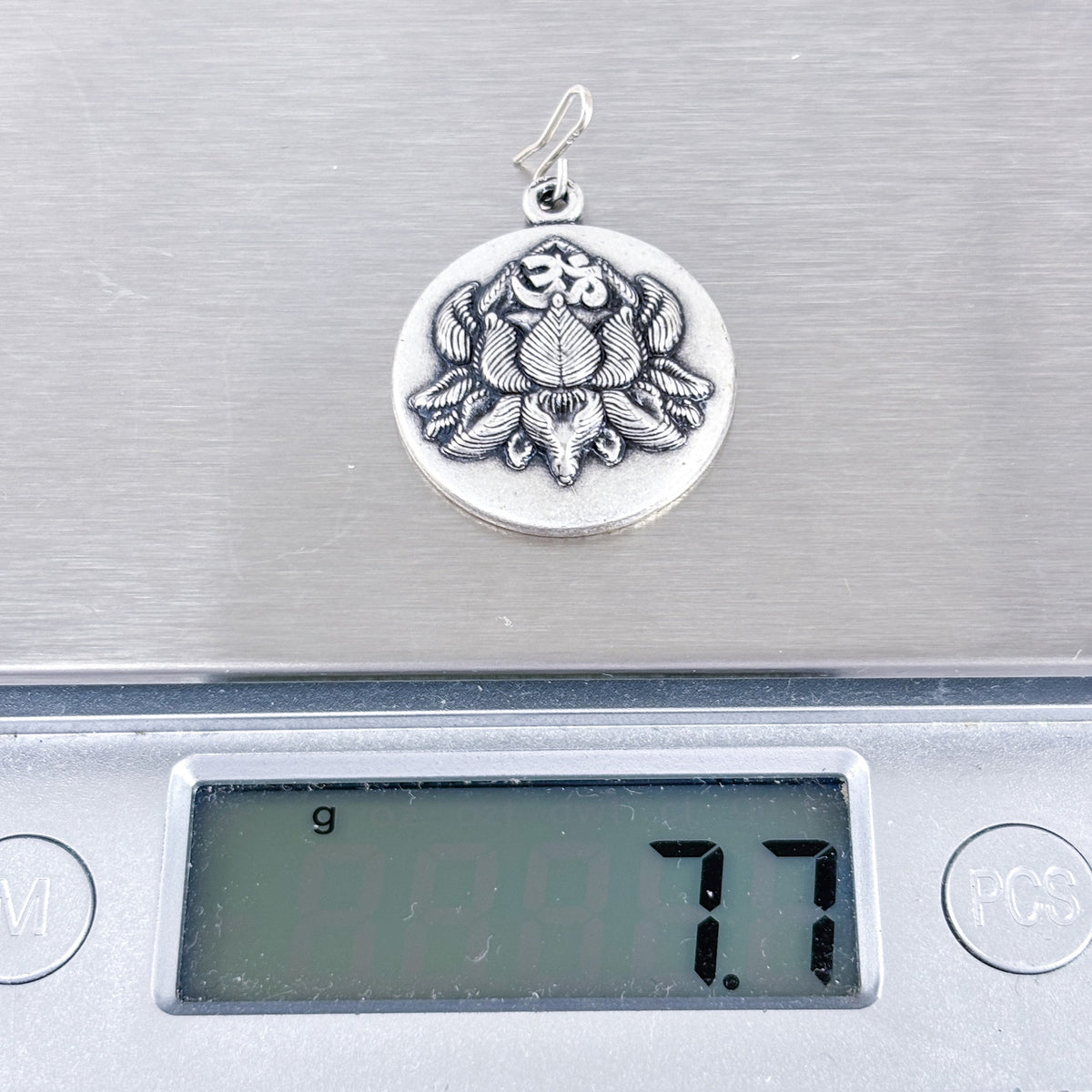Alex and Ani Silver-Tone Peace Petals 2016 Lotus Pendant