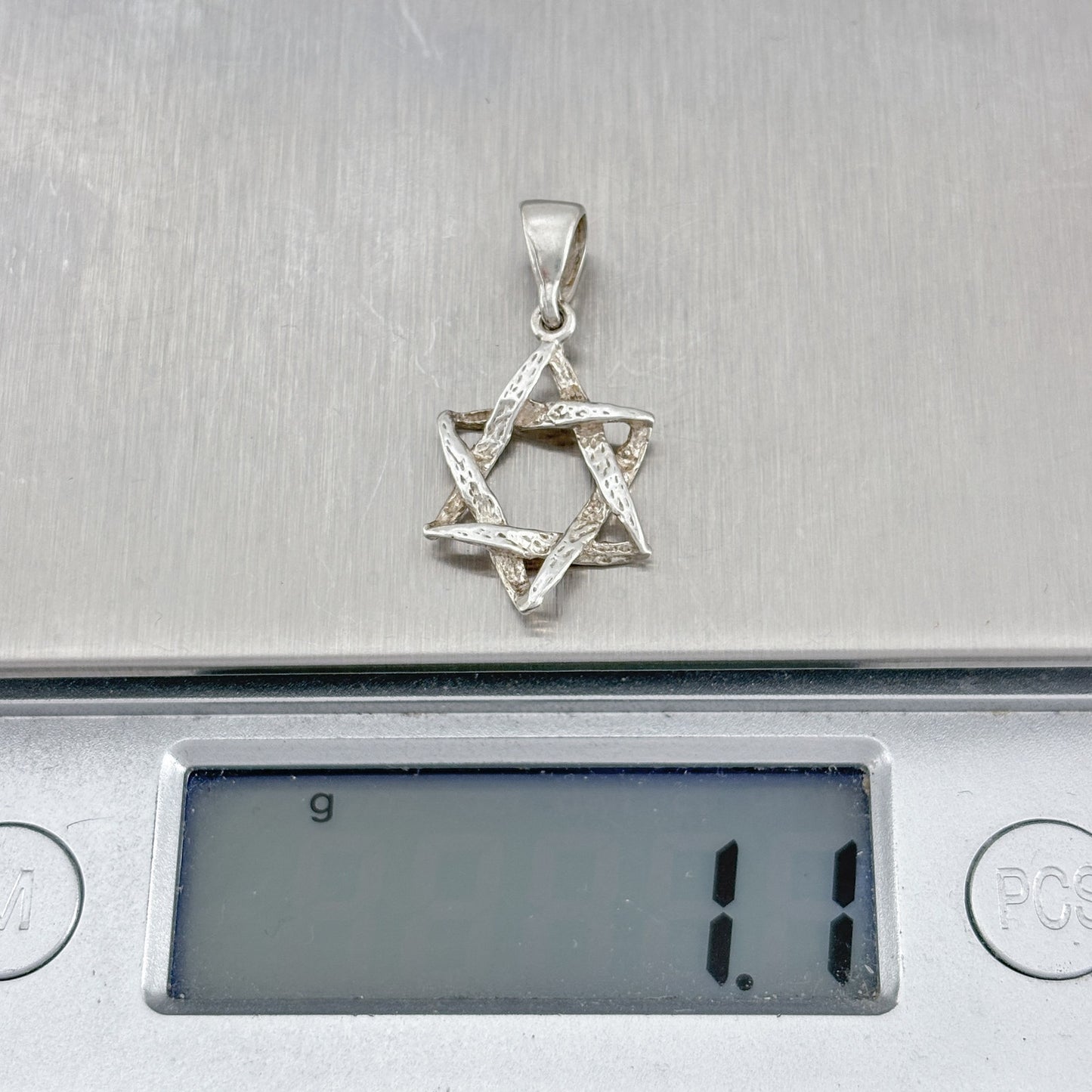 Vintage Sterling Silver 925 Star of David Pendant
