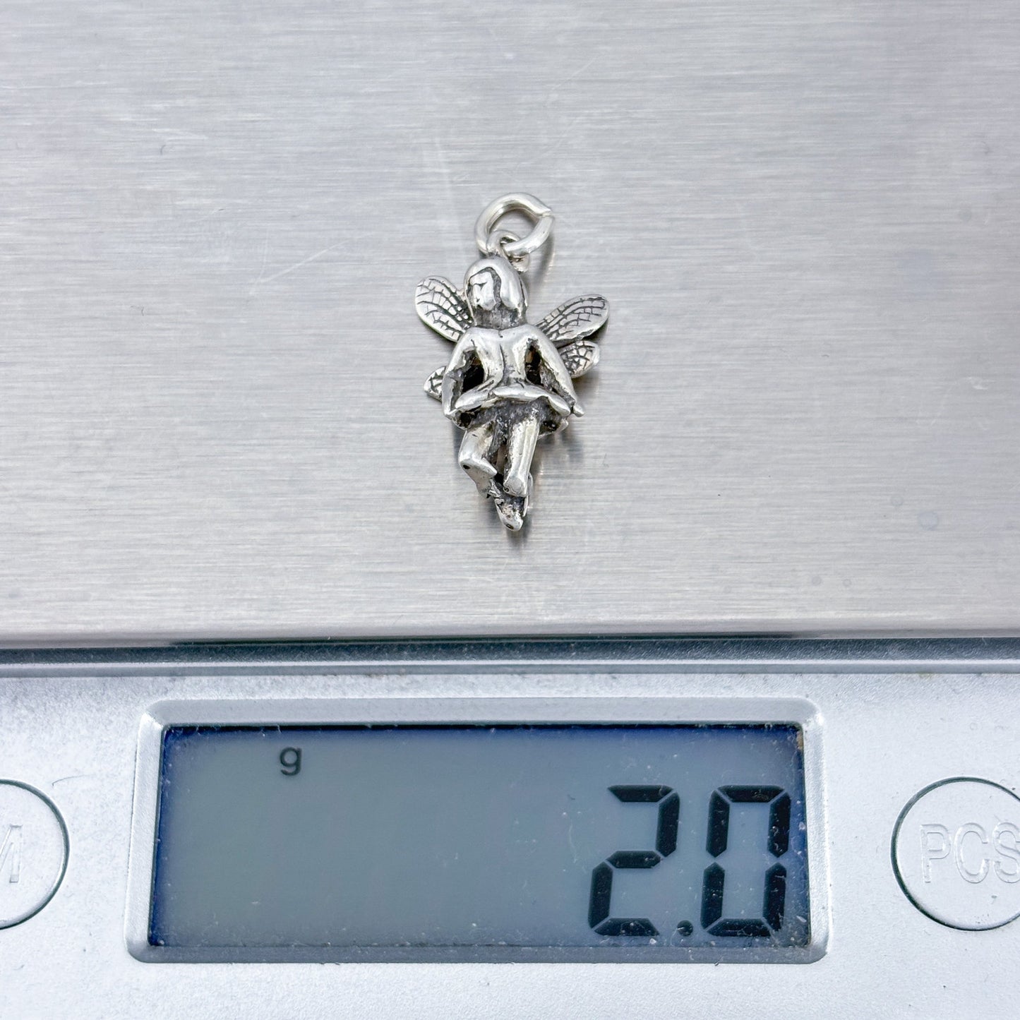 Vintage Sterling Silver 925 Fairy Charm