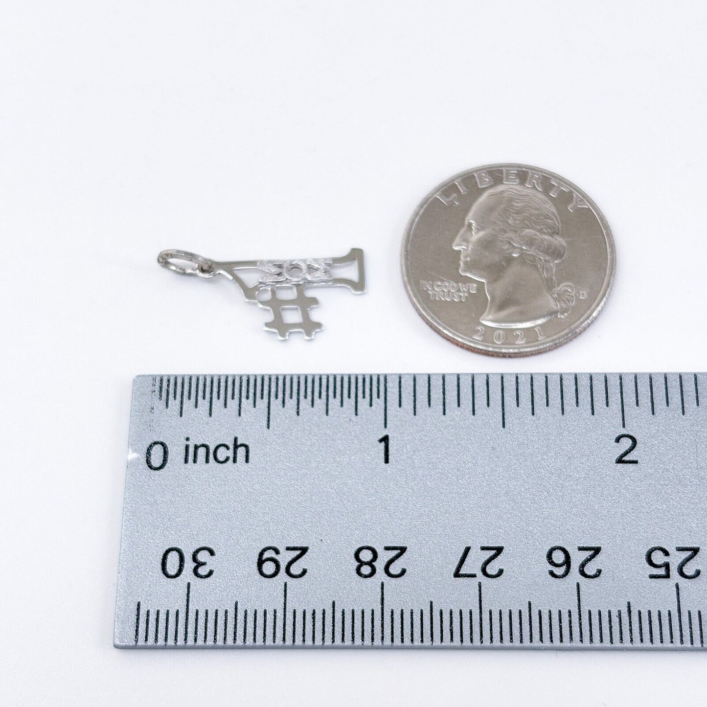 Vintage Beau Sterling Silver 925 "#1 Mom" Pendant