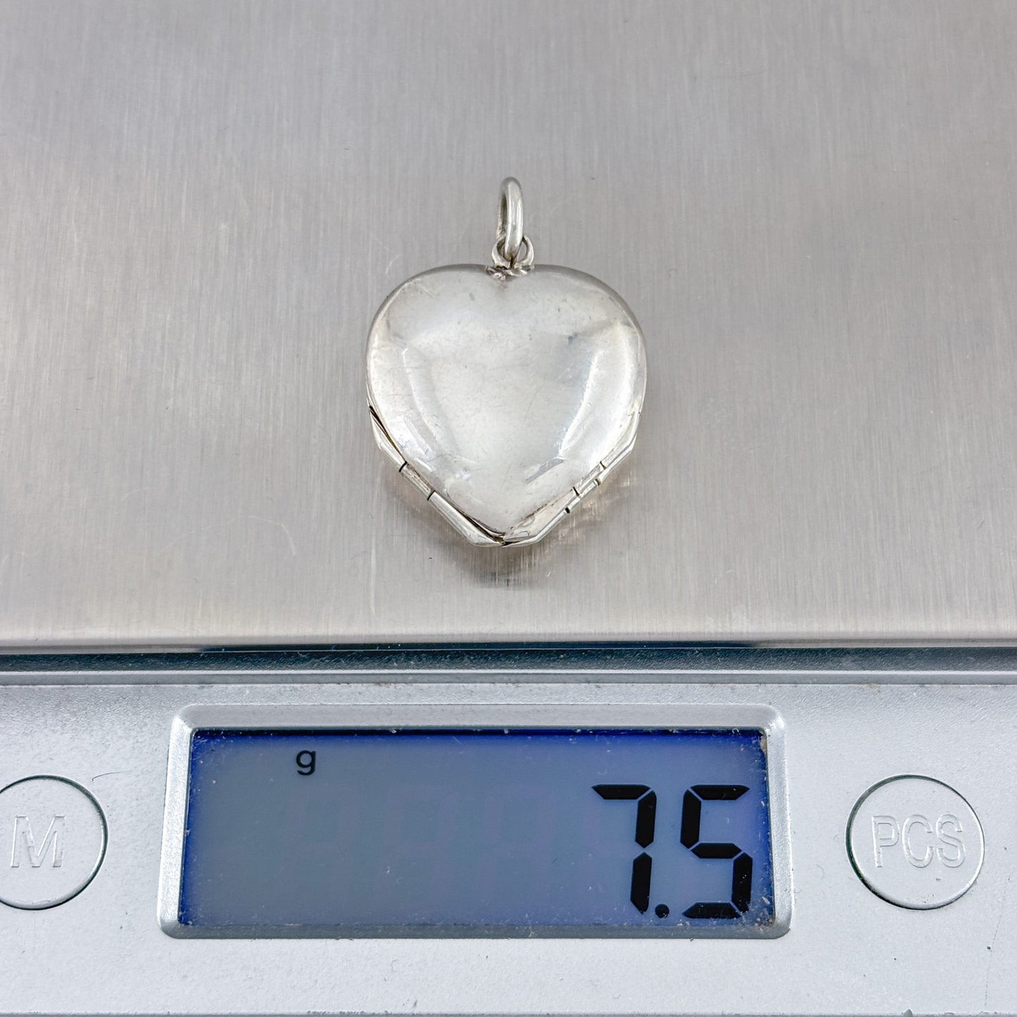 Vintage Sterling Silver 925 Double Heart Locket