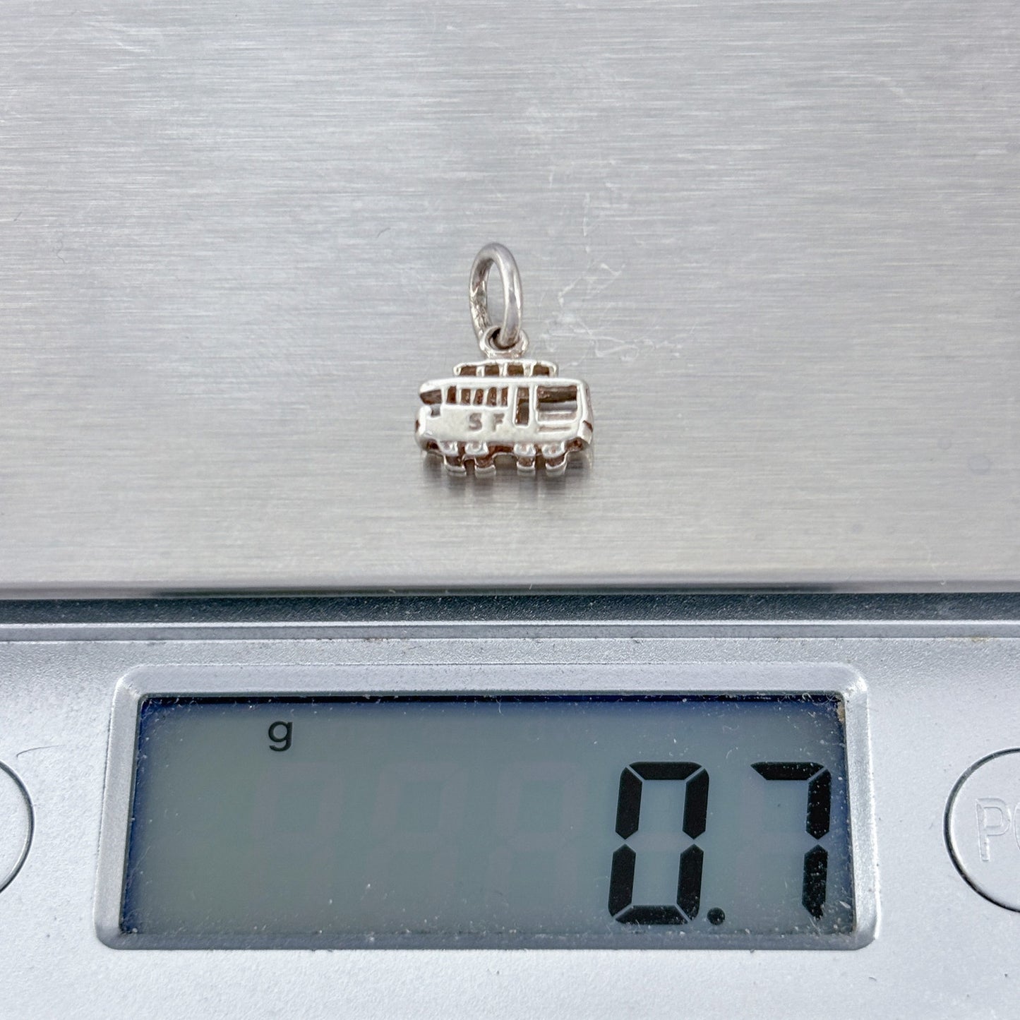 Vintage Sterling Silver 925 San Francisco Cable Car Charm
