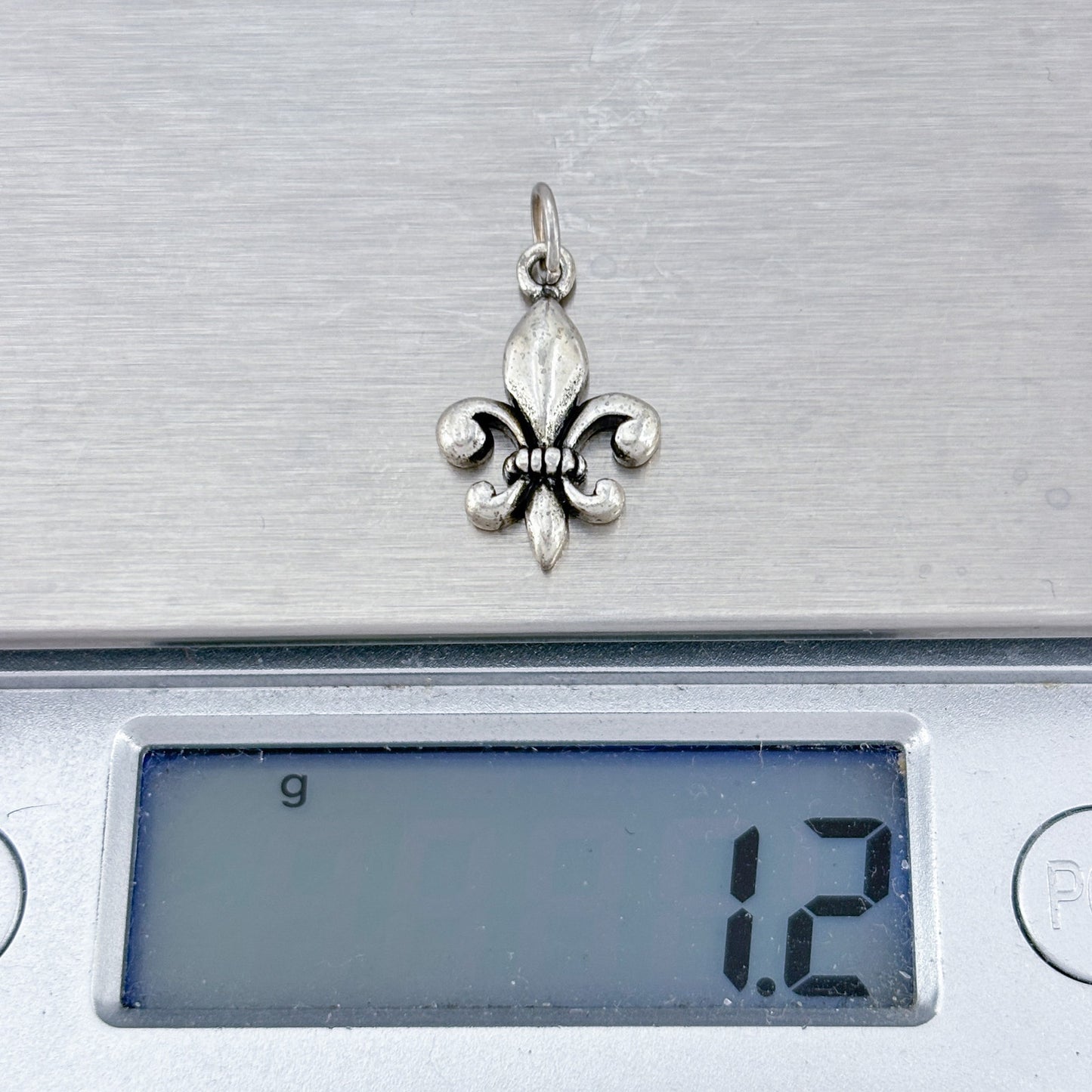 Vintage Sterling Silver 925 Fleur de Lis Pendant