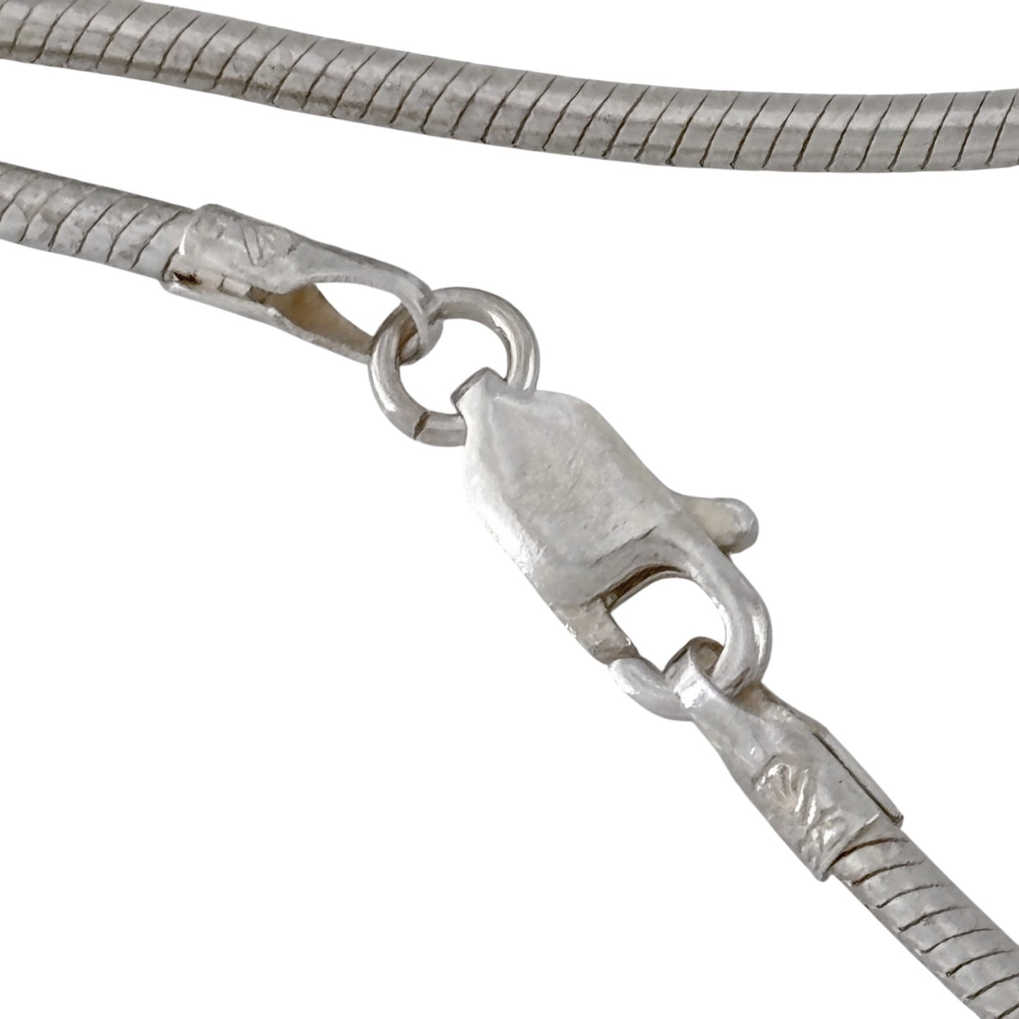 Vintage Sterling Silver 925 Snake Chain Necklace 18"