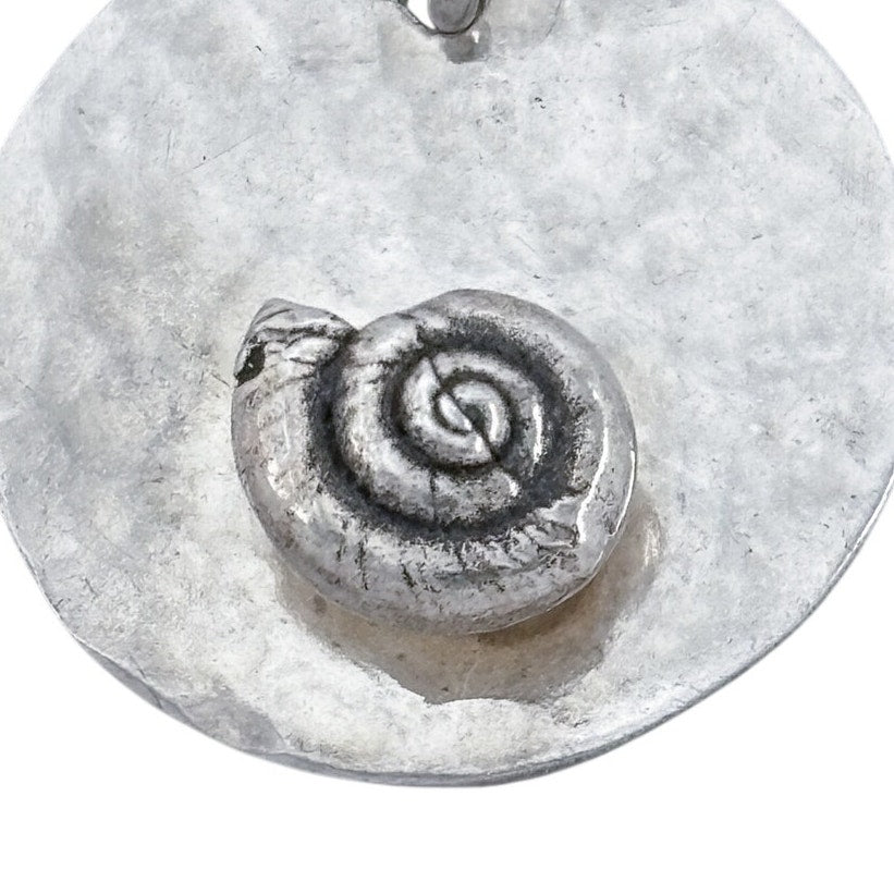 Vintage Sterling Silver 925 Snail Shell Pendant
