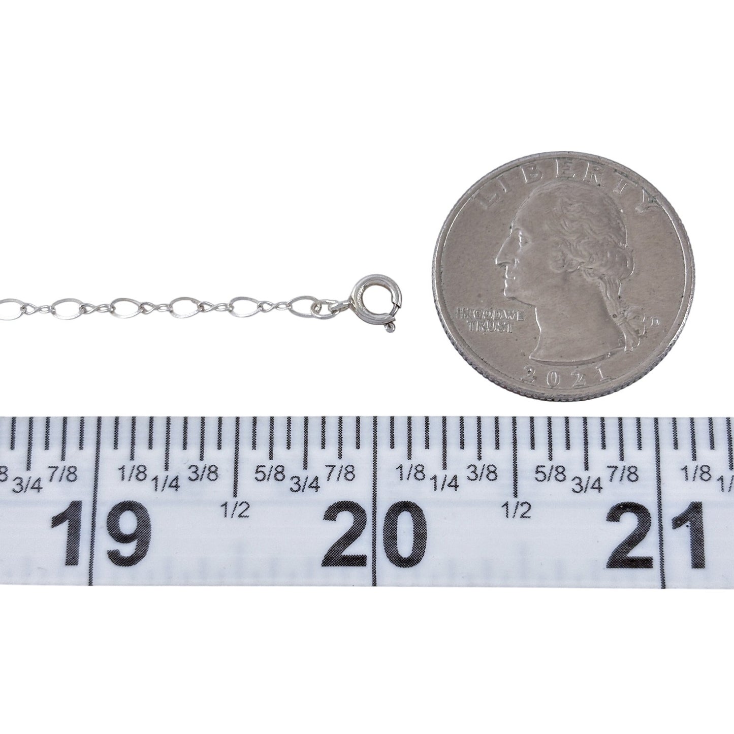 Vintage Lind Sterling Silver 925 Figure 8 Link Chain Necklace 20"