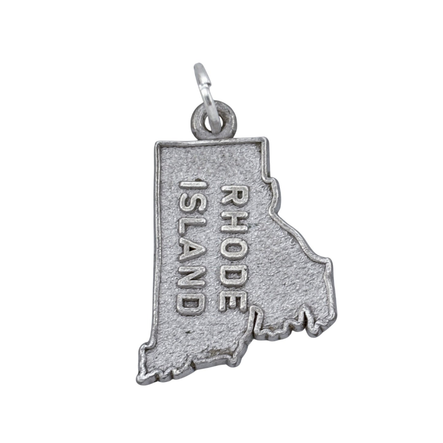 Vintage Sterling Silver 925 Rhode Island State Pendant