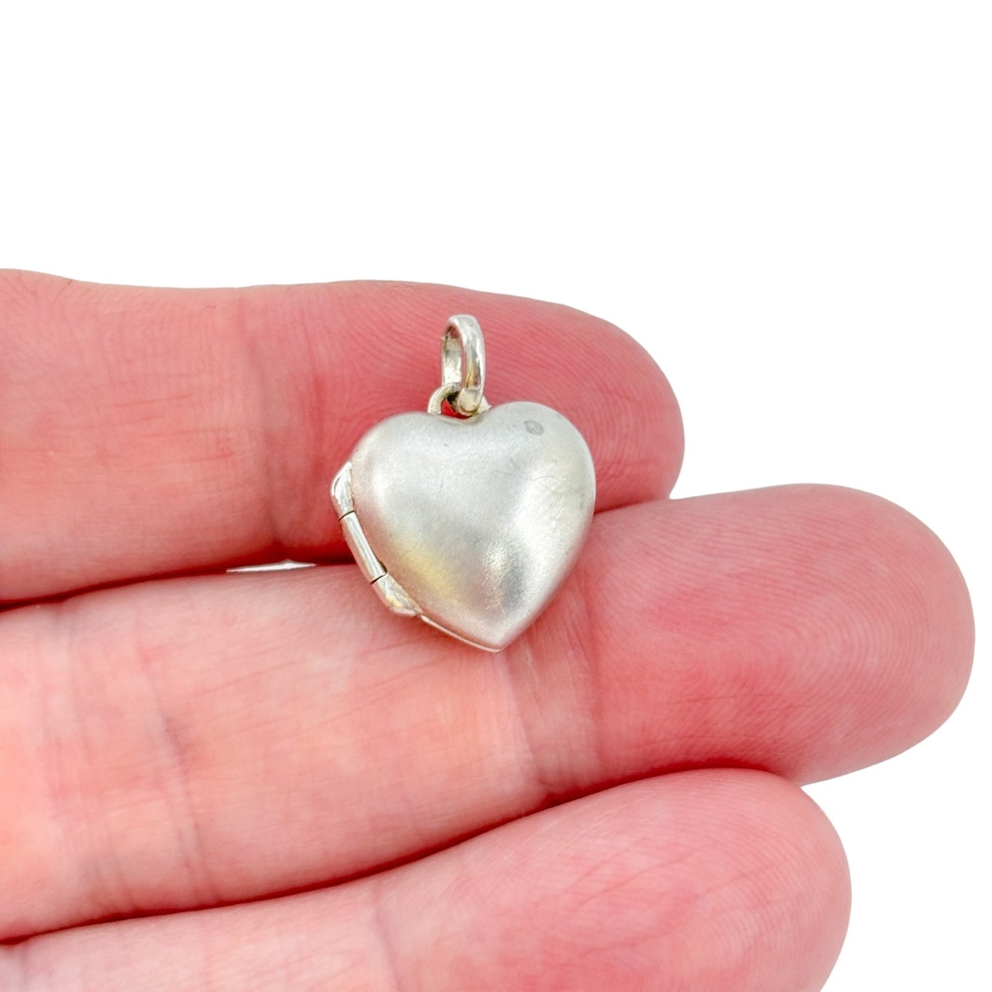 Vintage Sterling Silver 925 Domed Heart Locket