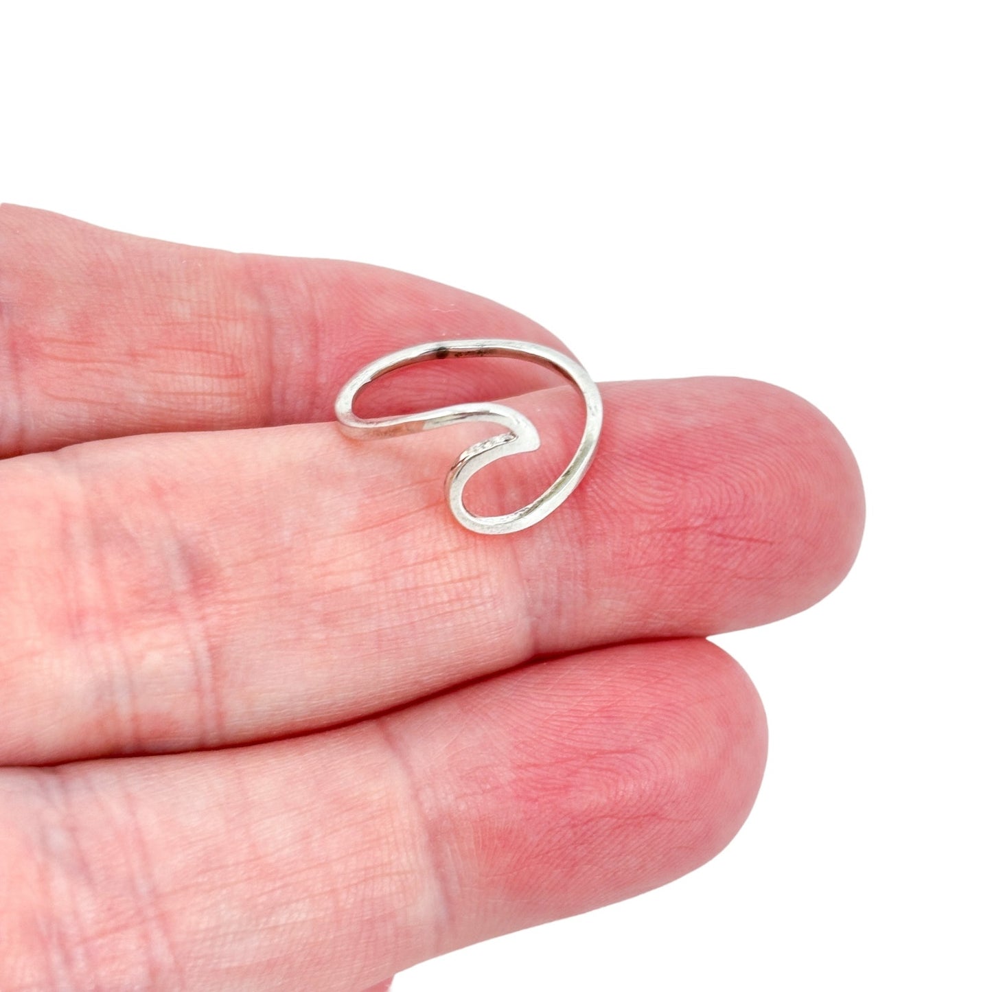 Copied - Vintage Sterling Silver 925 Open Heart Toe Ring Size 5