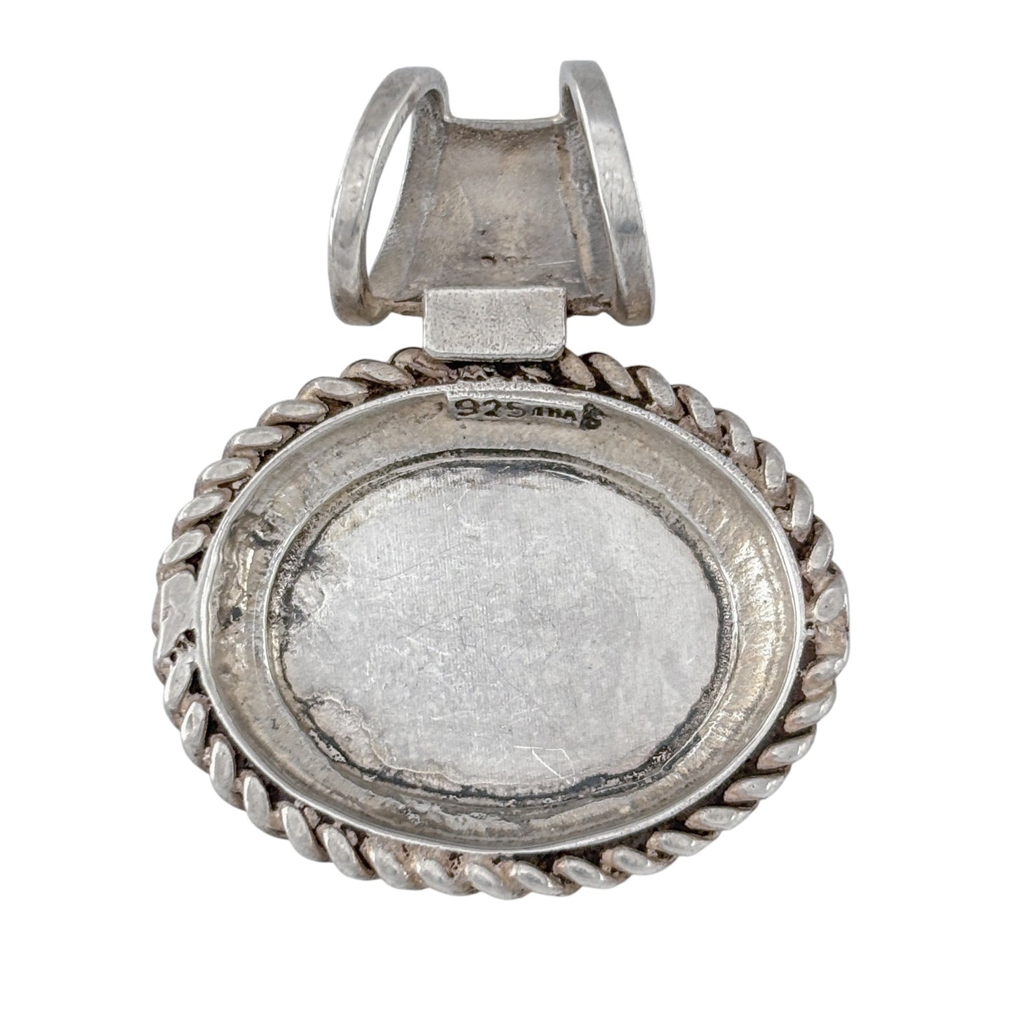 Vintage Sterling Silver 925 BPJ Monogram Pendant
