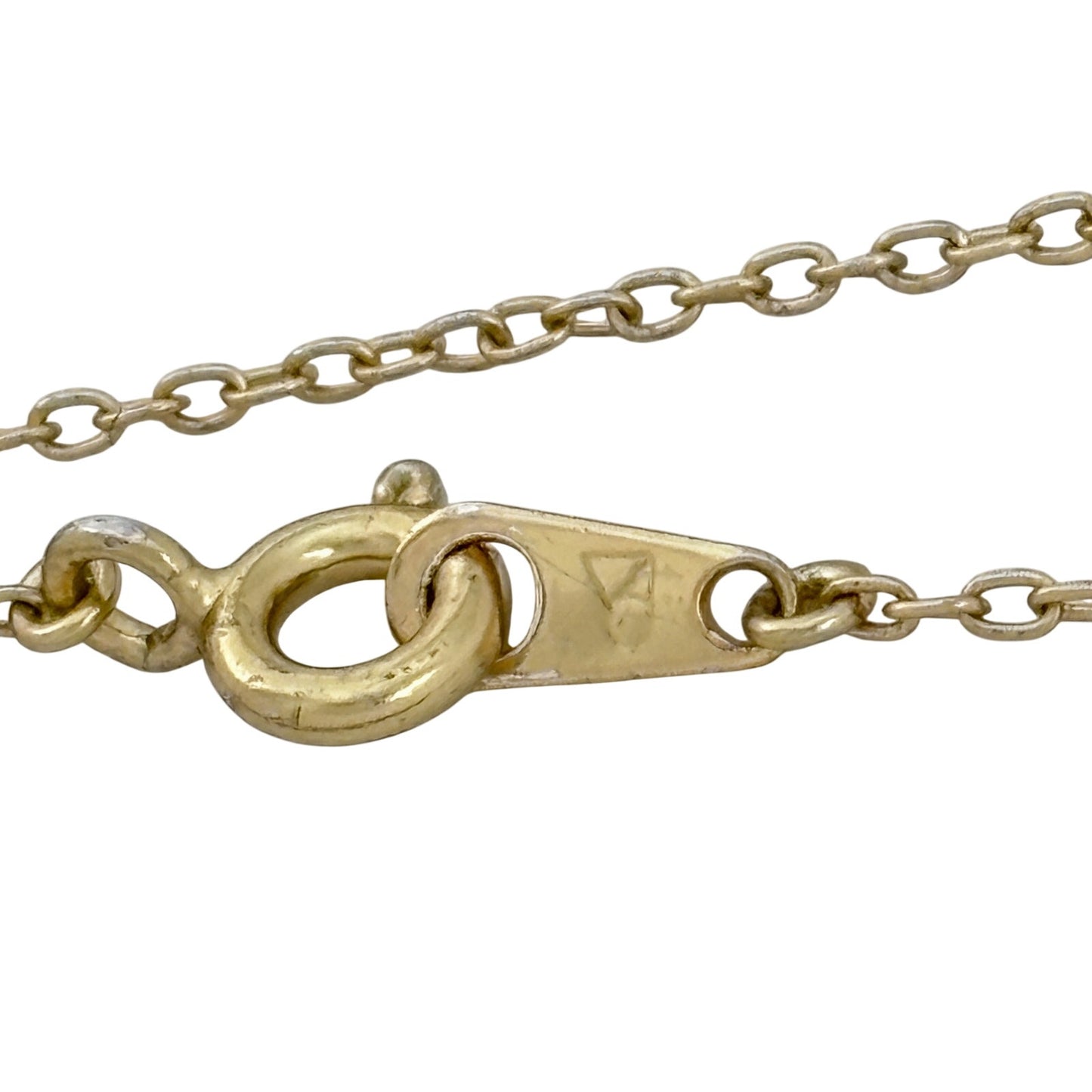 Vintage Gold-Tone Sterling Silver 925 Arrow Pendant Necklace 16"-18"
