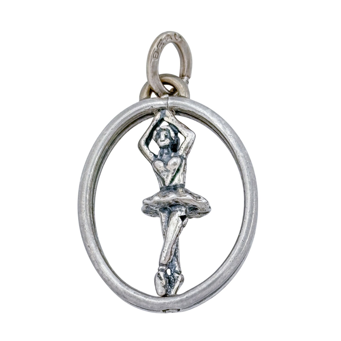 Vintage Sterling Silver 925 Ballerina Spinning Ballet Charm