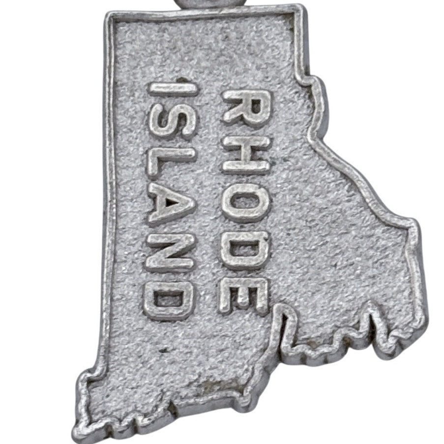 Vintage Sterling Silver 925 Rhode Island State Pendant