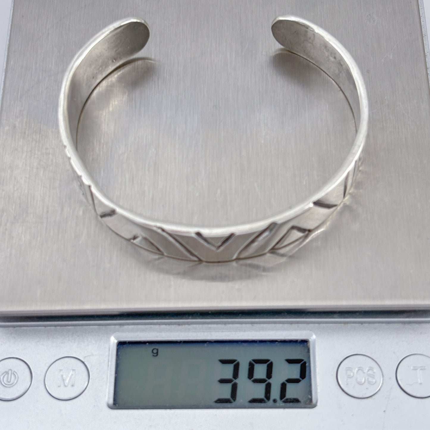 W.L. Royall Sterling Silver 925 39.2 gram Cuff Bracelet 7.5"