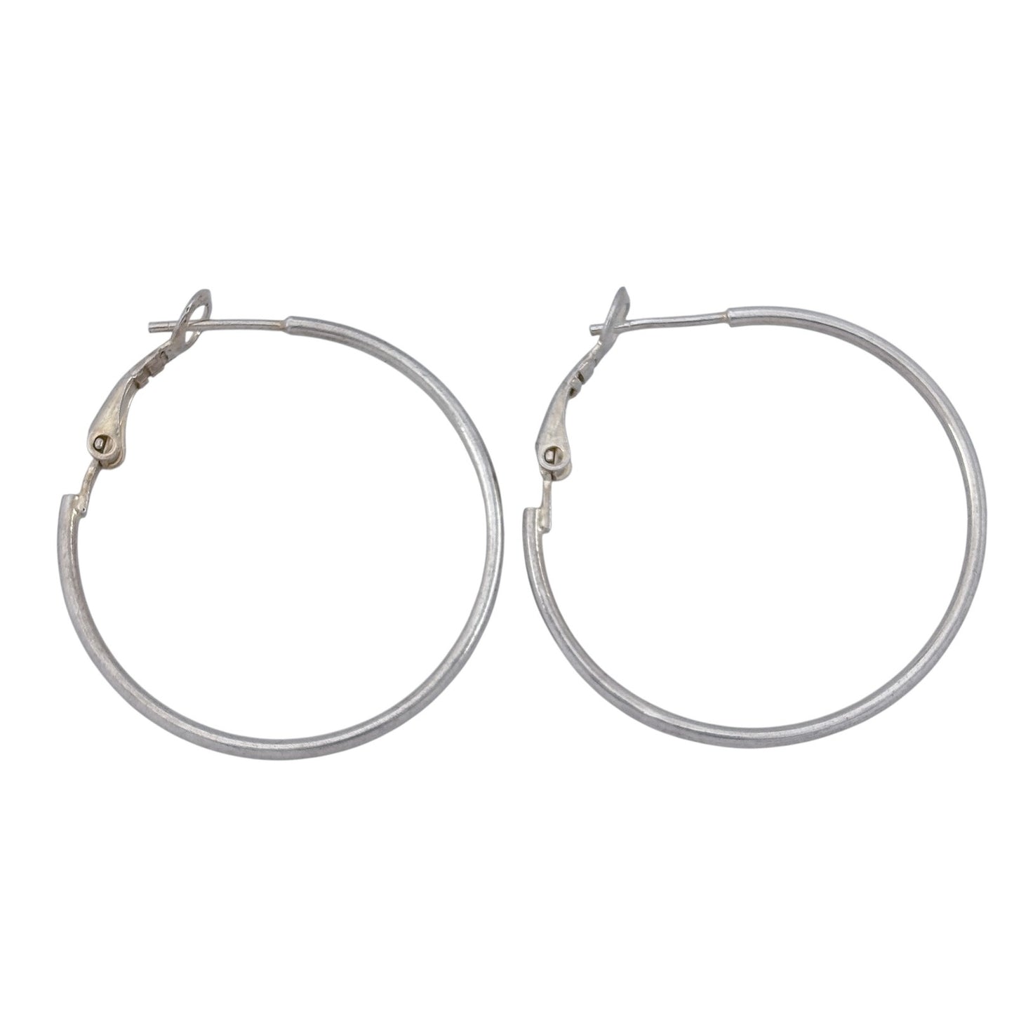 Vintage Sterling Silver 925 Hoop Earrings
