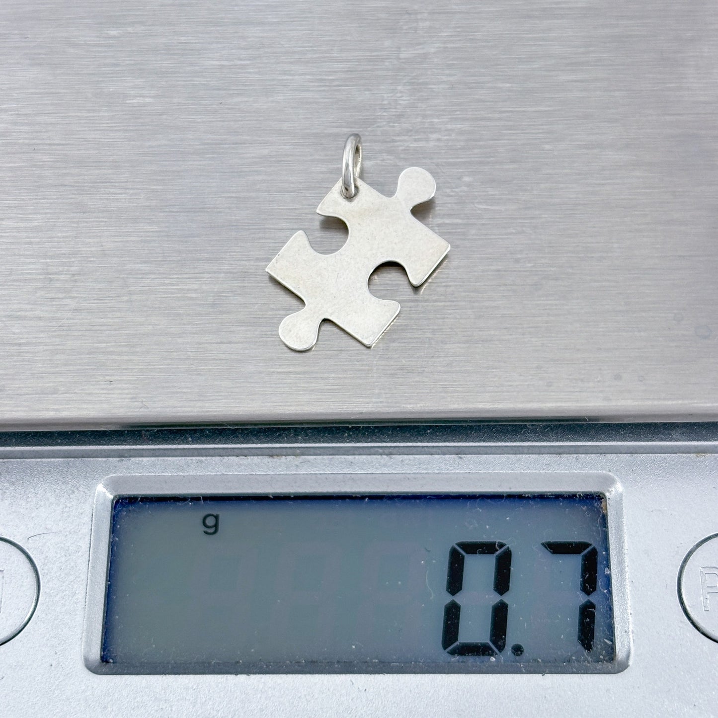 Vintage Sterling Silver 925 Puzzle Piece Pendant