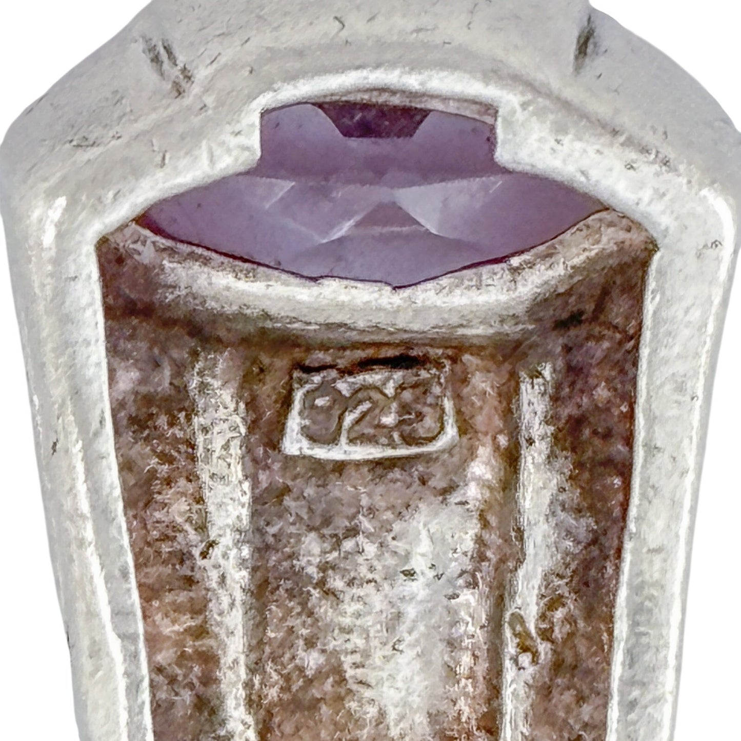 Vintage Sterling Silver 925 Amethyst Pendant