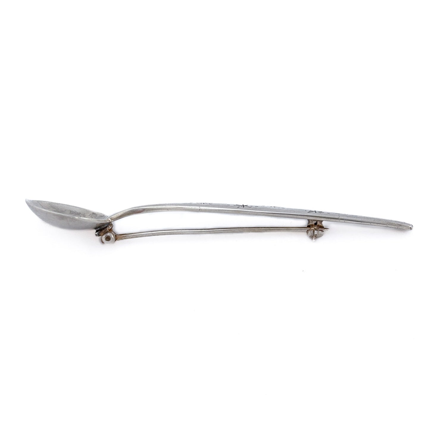 Vintage Sterling Silver 925 Spoon Star Brooch