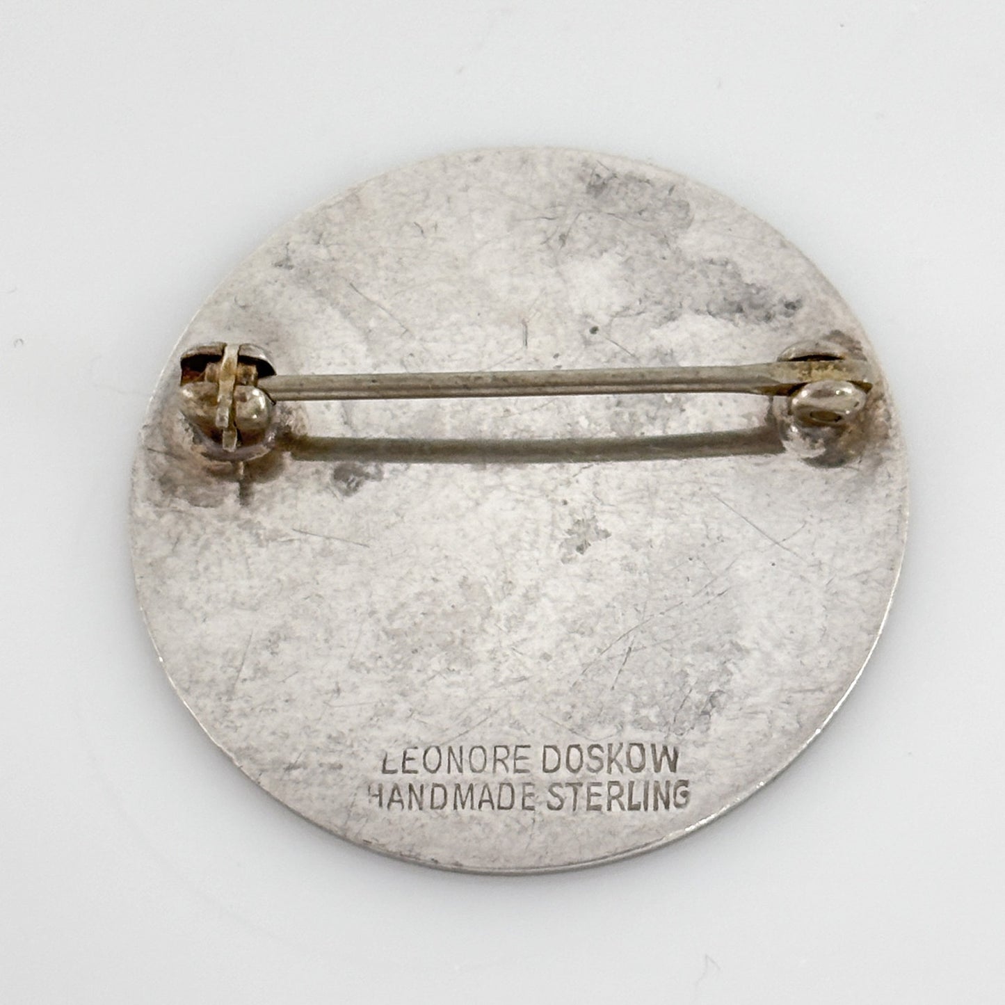 Vintage Sterling Silver 925 Monogram Brooch