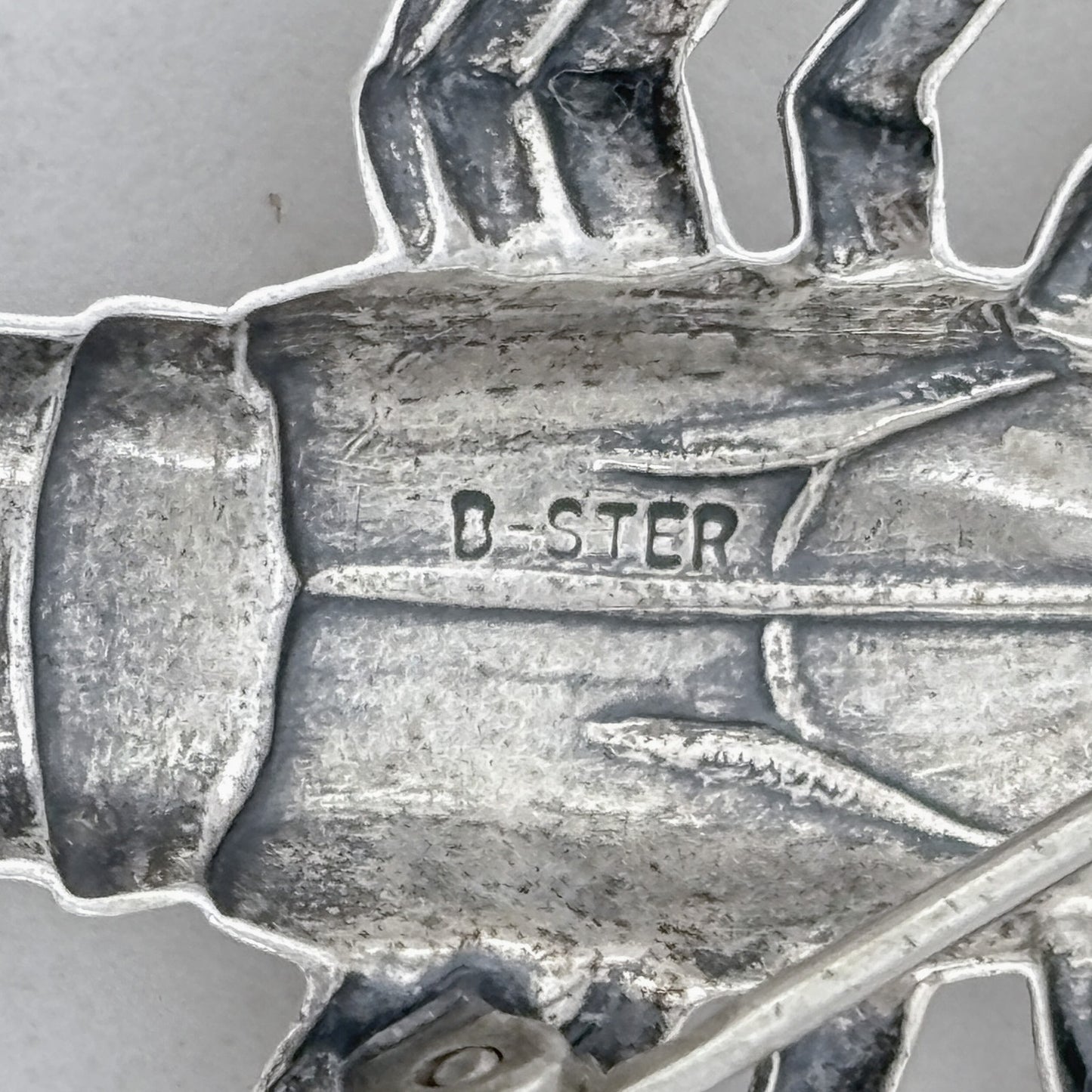 Vintage Sterling Silver 925 Lobster Brooch