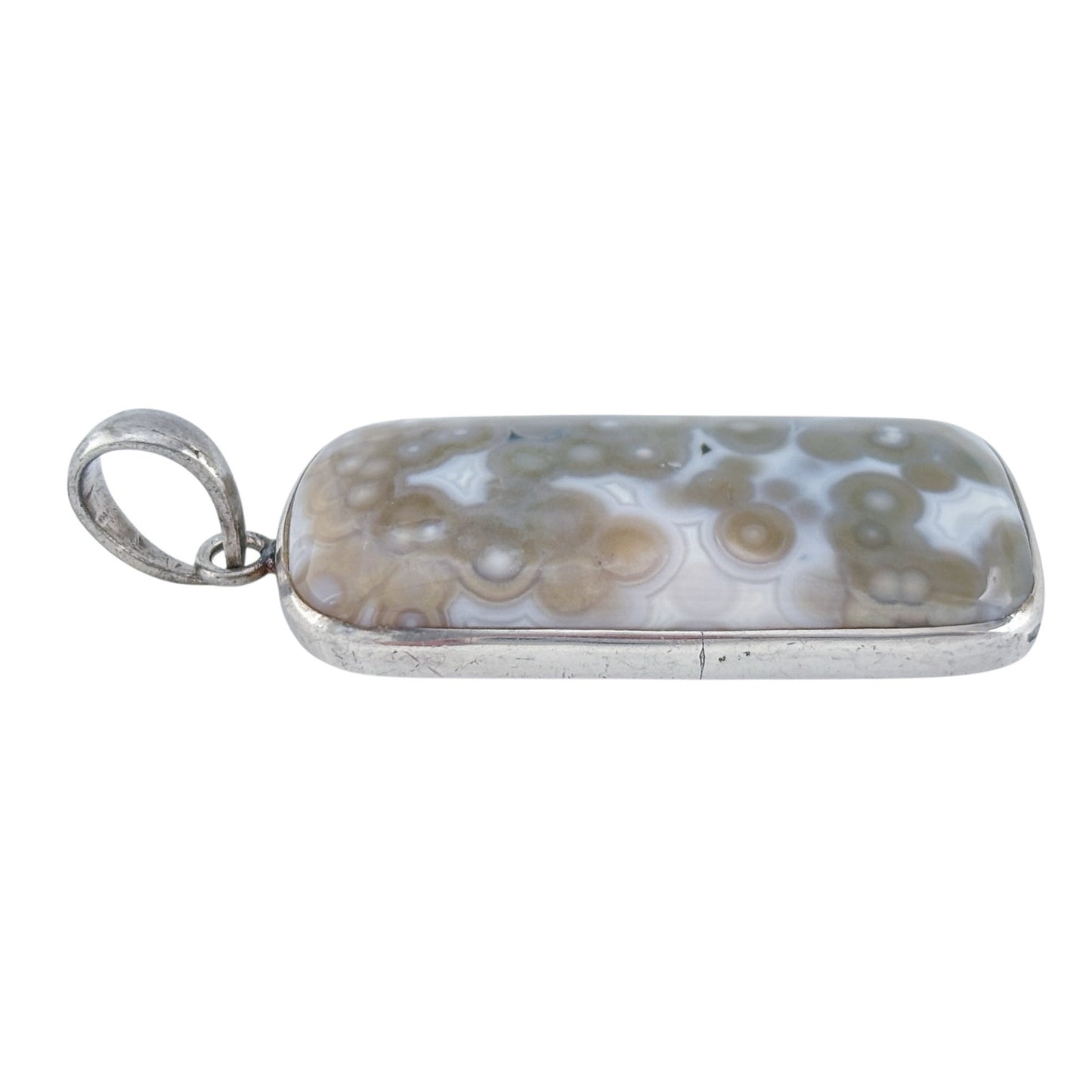 Vintage Sterling Silver 925 Dendritic Agate Pendant