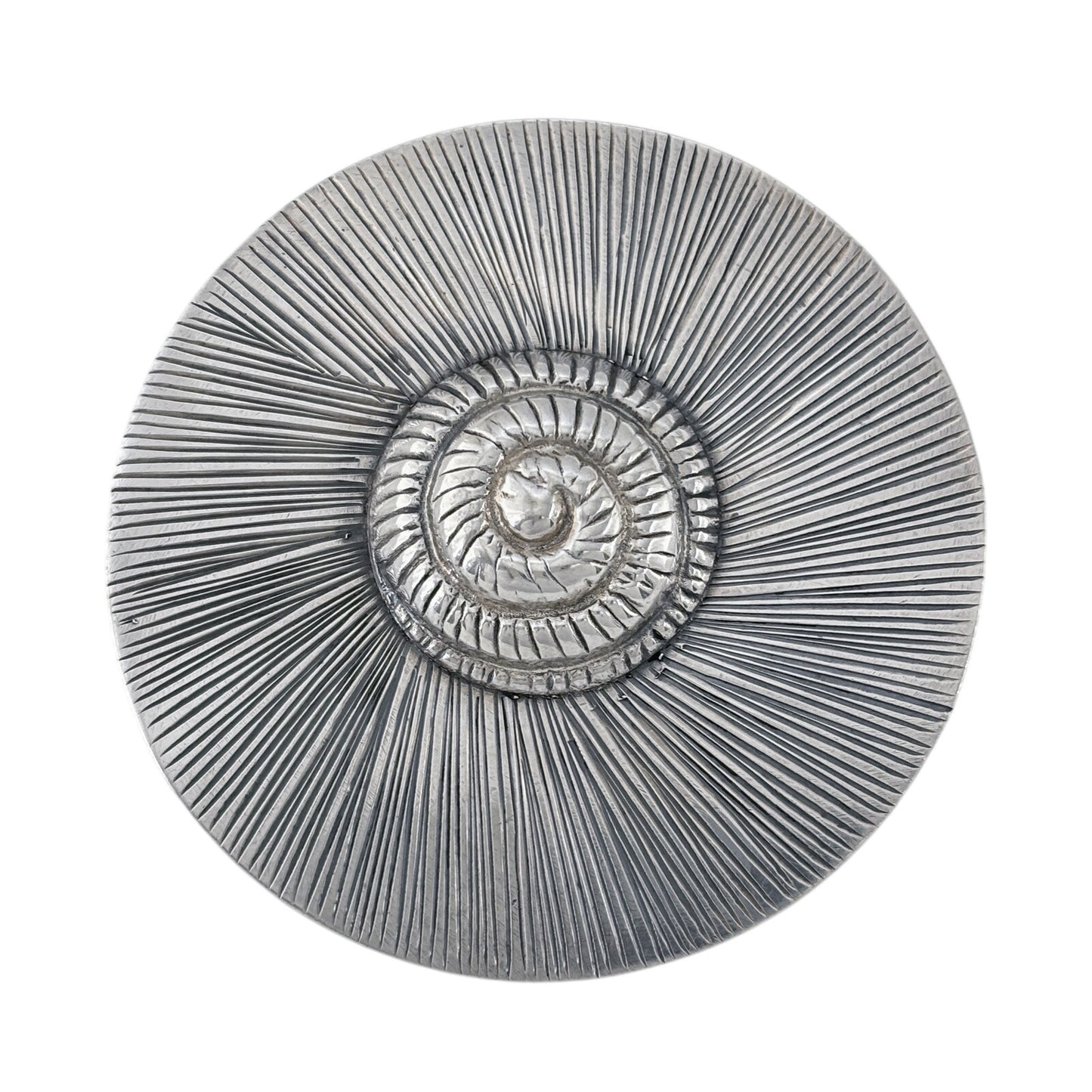Vintage Sterling Silver 925 Spiral Disk Pendant