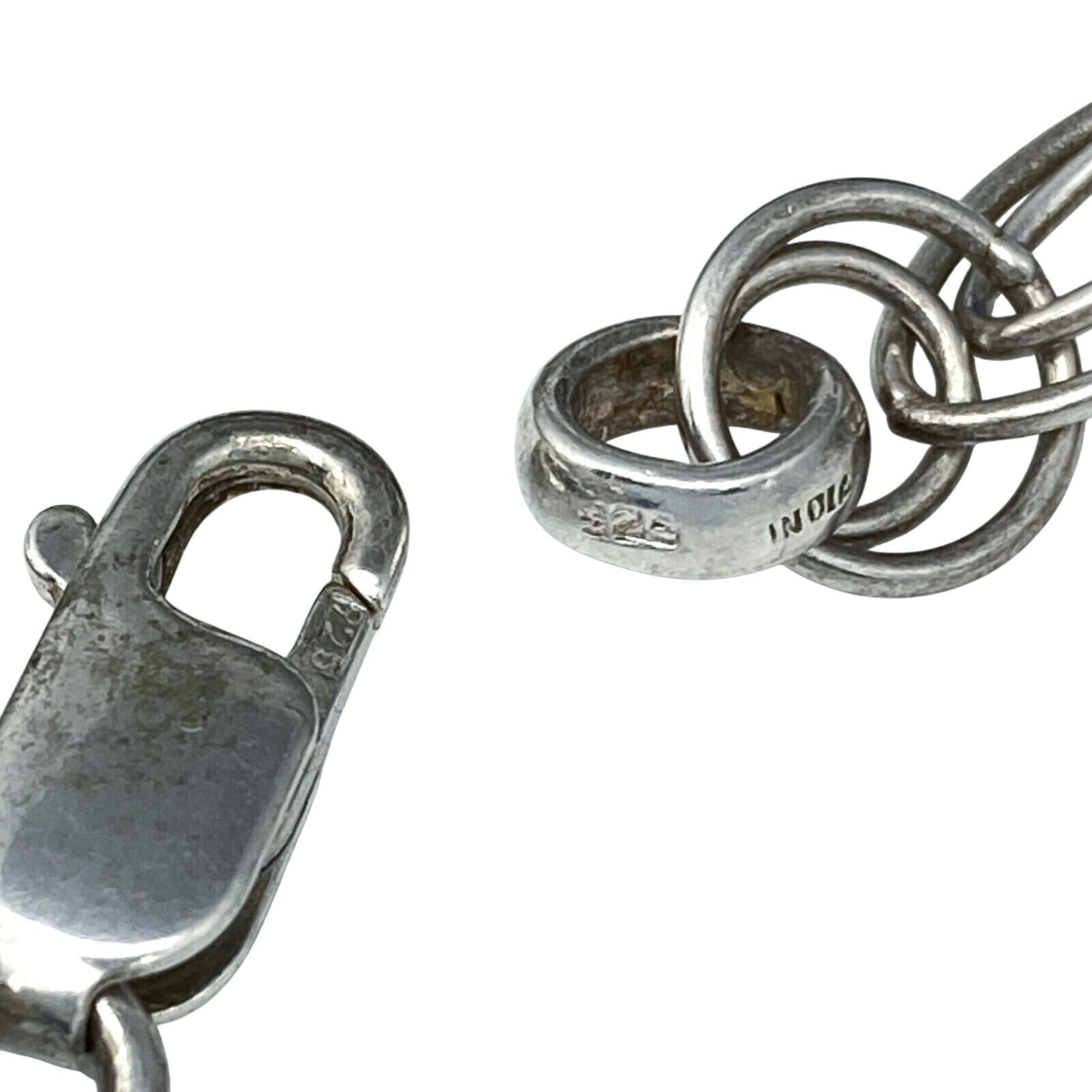 Vintage Sterling Silver 925 Ocean Charm Bracelet 7"