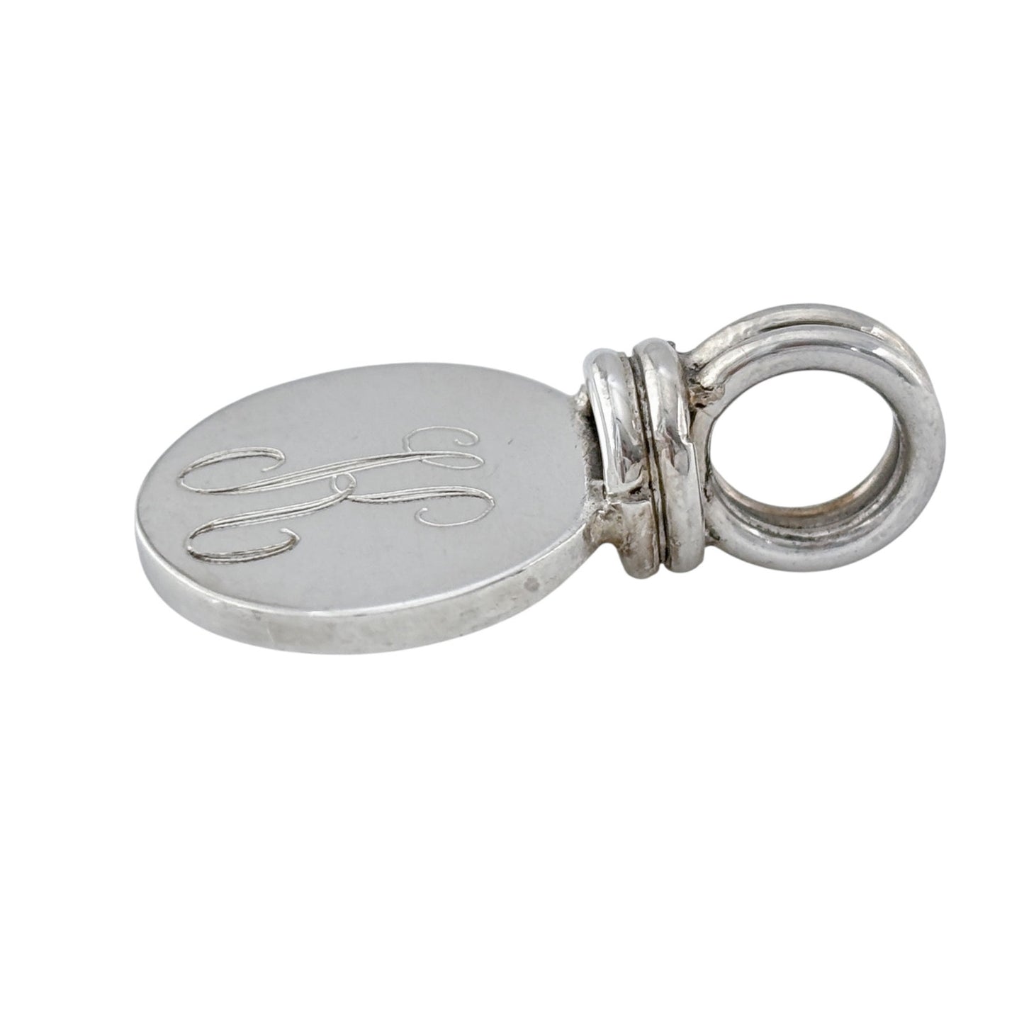 Vintage Sterling Silver 925 Monogram “K” Pendant