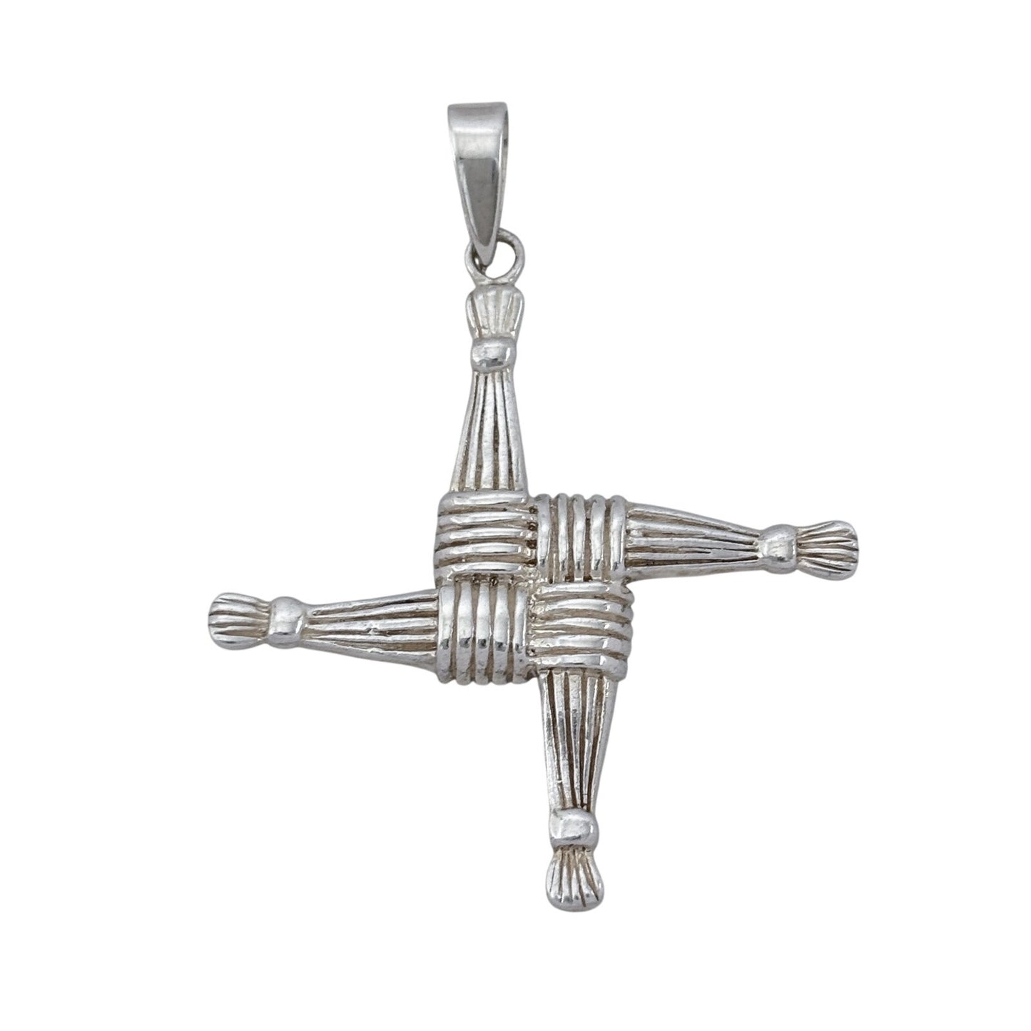 Vintage Sterling Silver 925 Saint Brigid's Cross Pendant