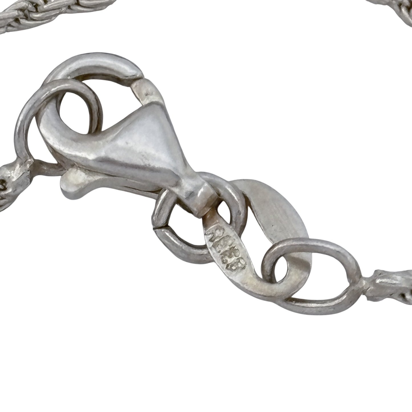 Vintage Sterling Silver 925 Bead Lariat Necklace 16"