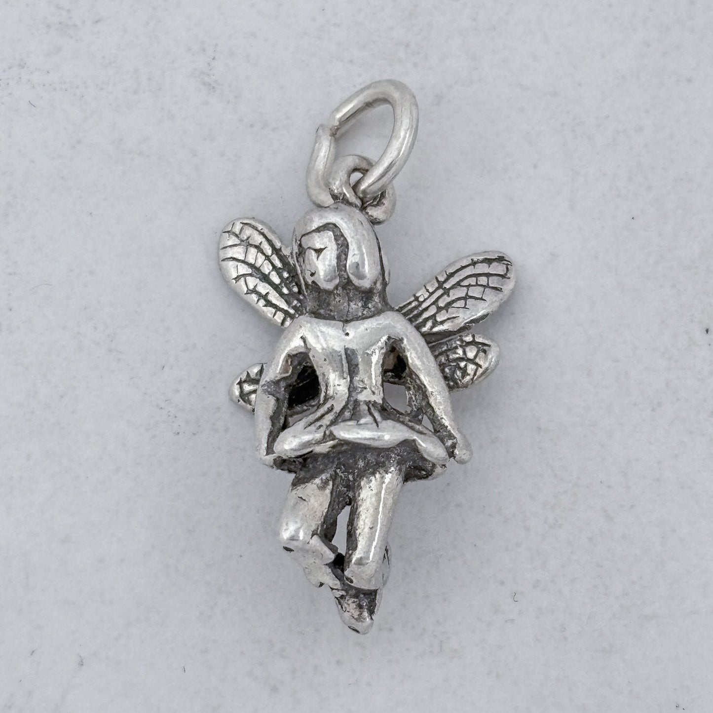 Vintage Sterling Silver 925 Fairy Charm