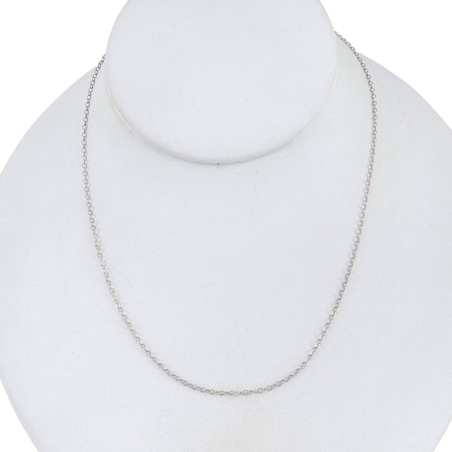 Vintage Sterling Silver 925 Cable Chain Necklace 16"