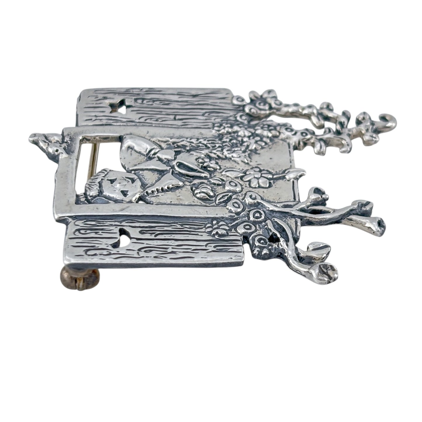 Vintage Sterling Silver 925 Mary Engelbreit Window Brooch
