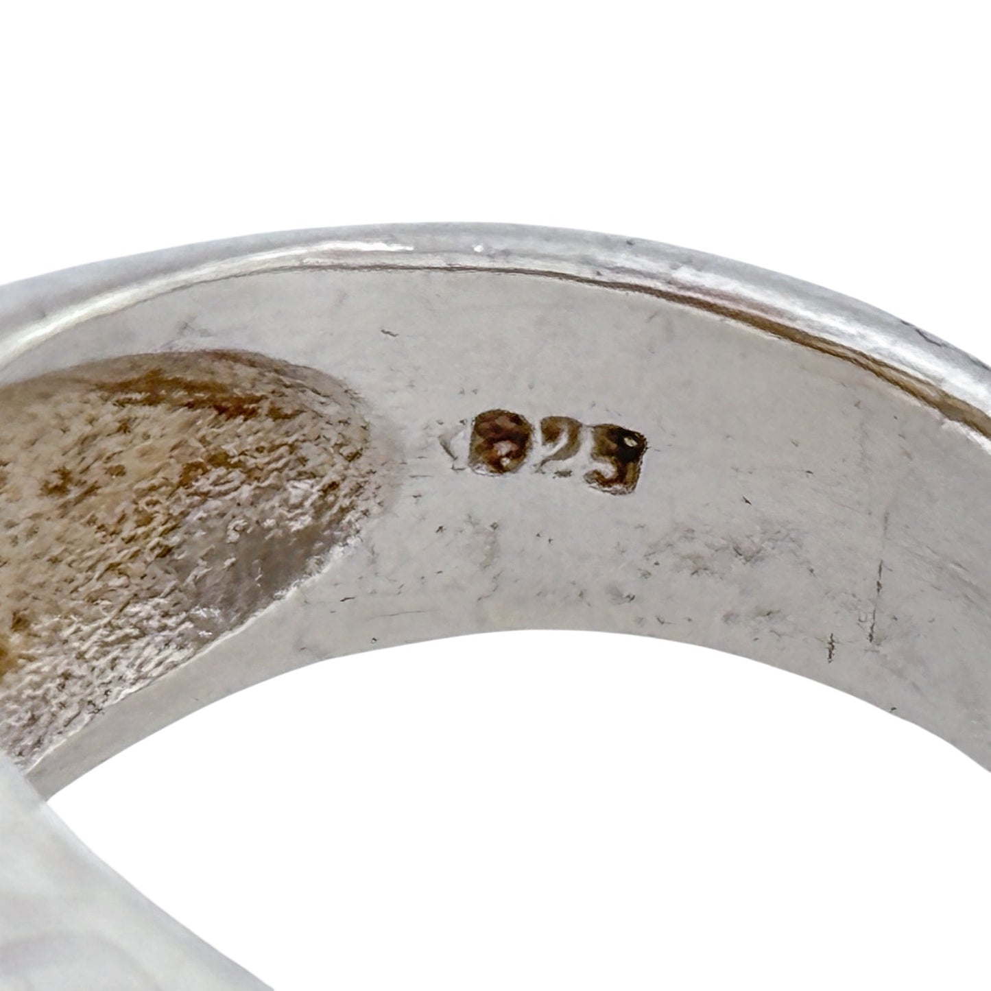 Vintage Sterling Silver 925 Mother of Pearl Ring Size 7.5