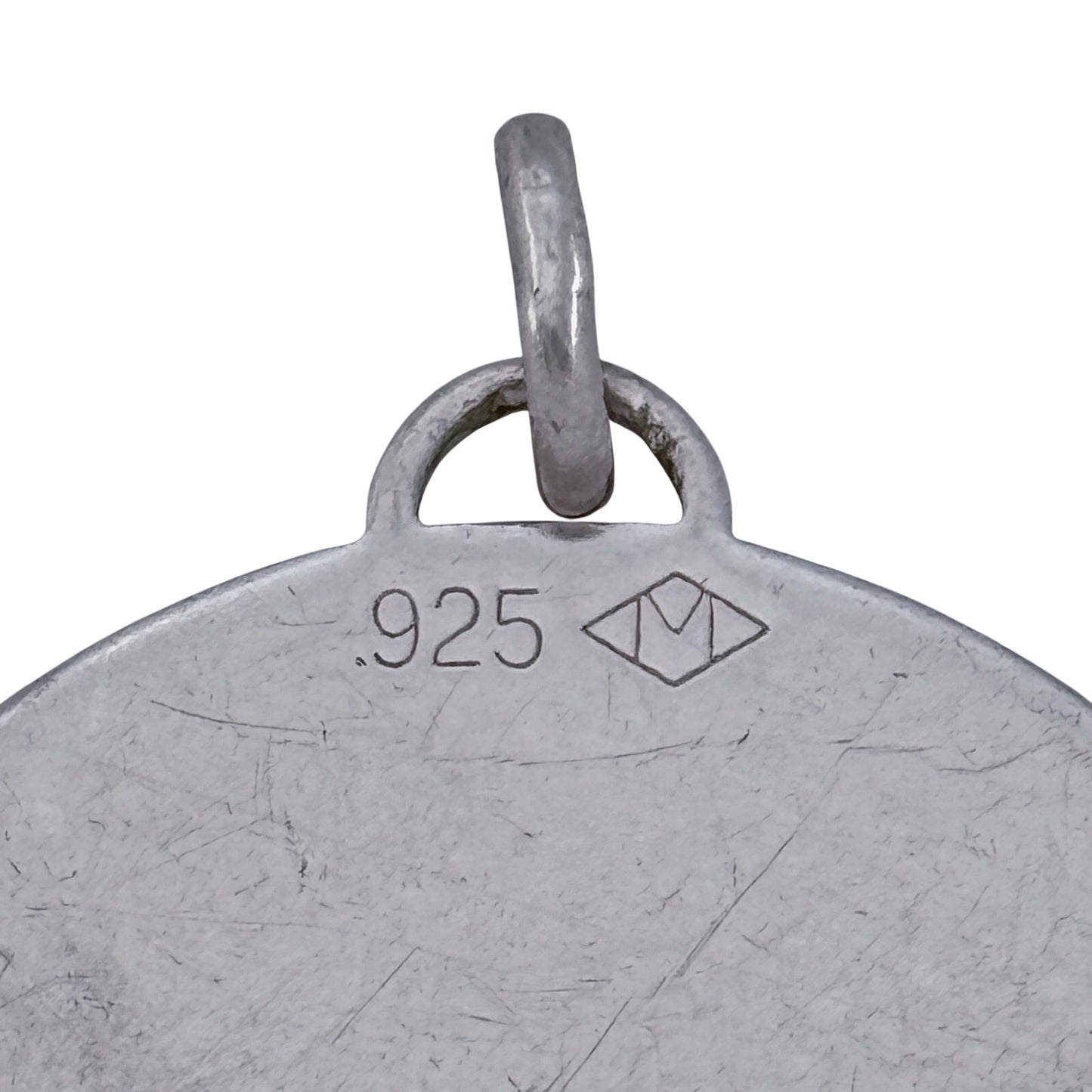 Vintage Sterling Silver 925 Love You Engraved Pendant
