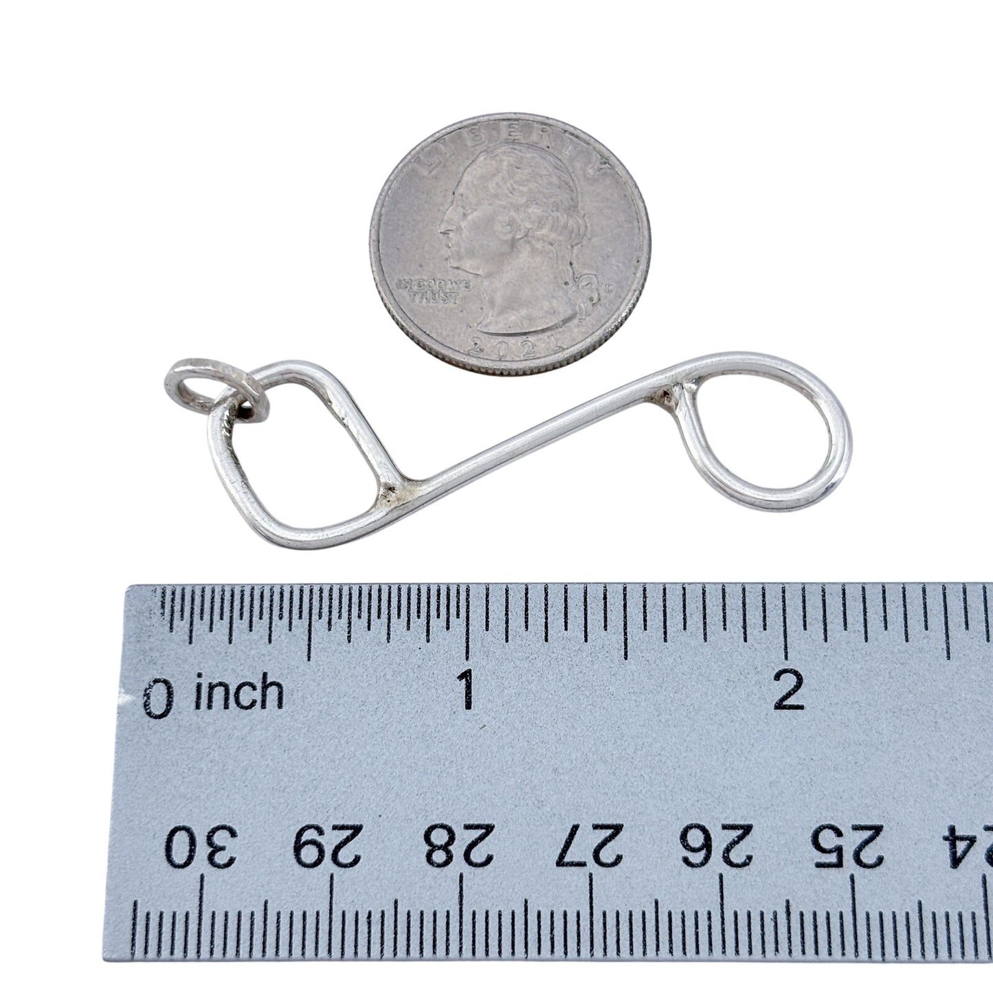 Vintage Sterling Silver 925 Music Note Charm Pendant
