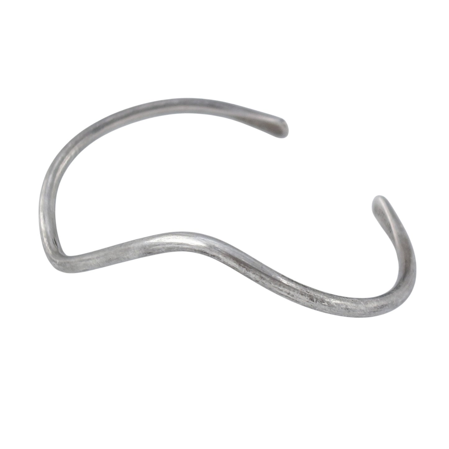 Vintage Sterling Silver 925 Wavy Cuff Bracelet 6"