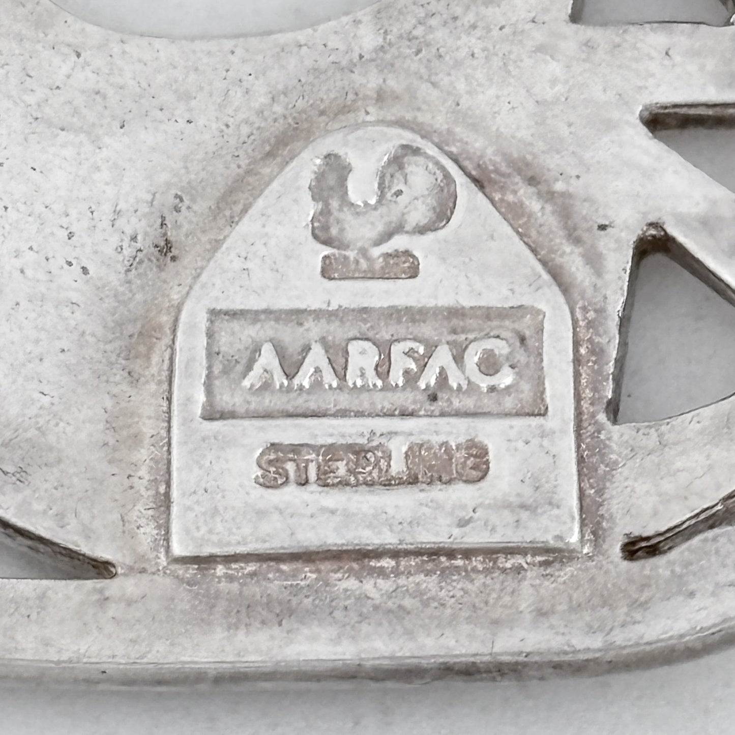 Vintage AARFAC Sterling Silver 925 Rooster Brooch