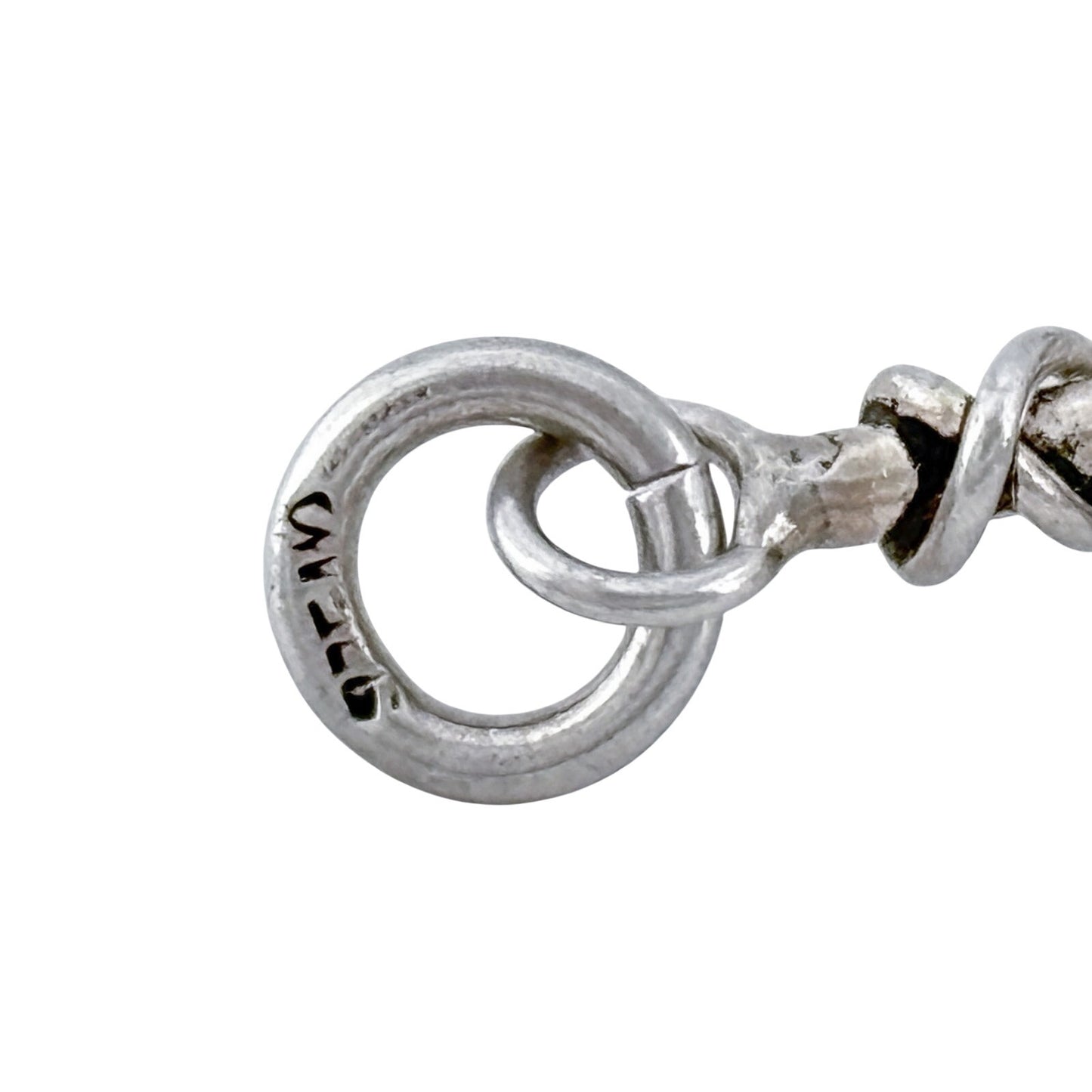 Vintage Sterling Silver 925 Twisted Wire Cross Pendant