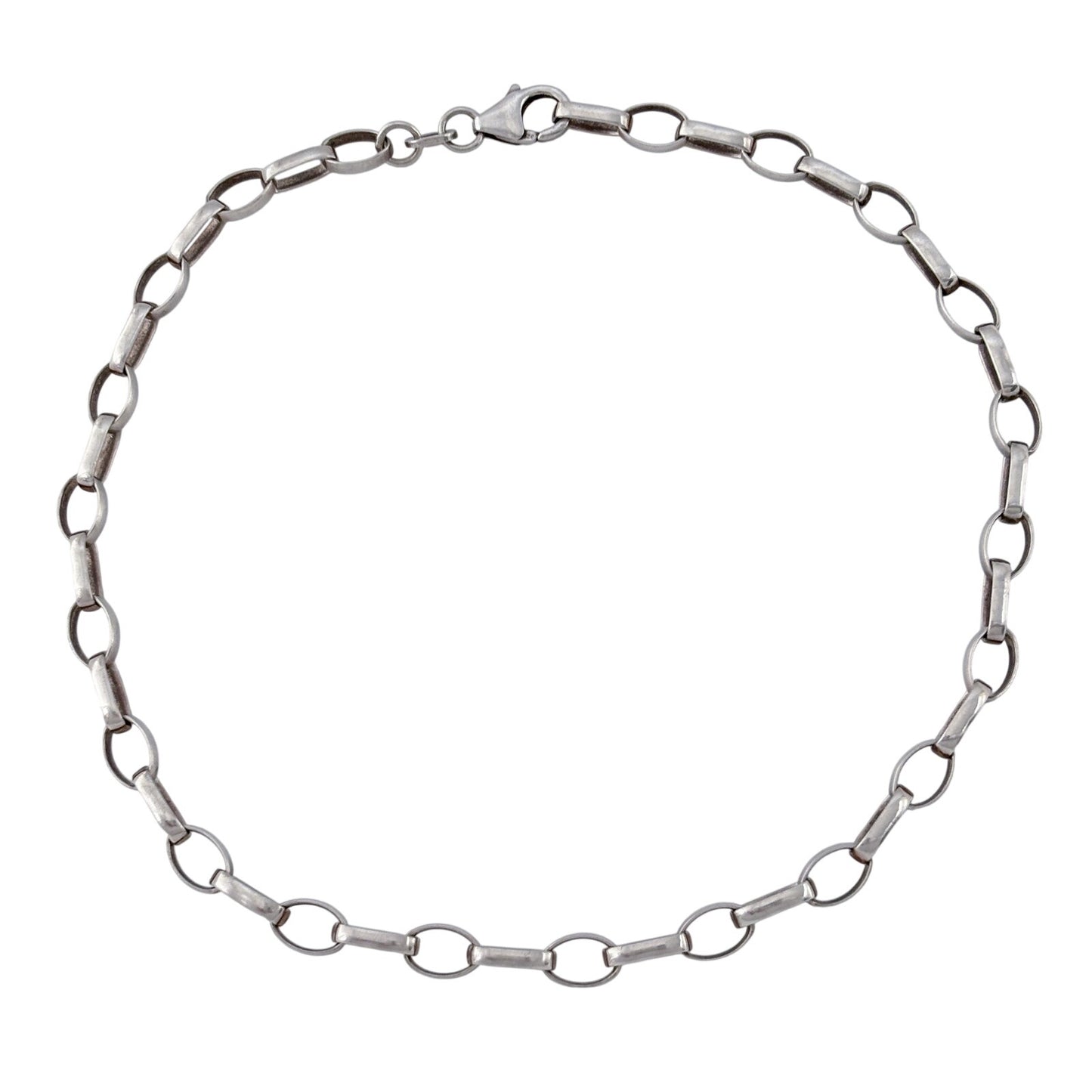 Vintage Sterling Silver 925 5mm Link Anklet 11"