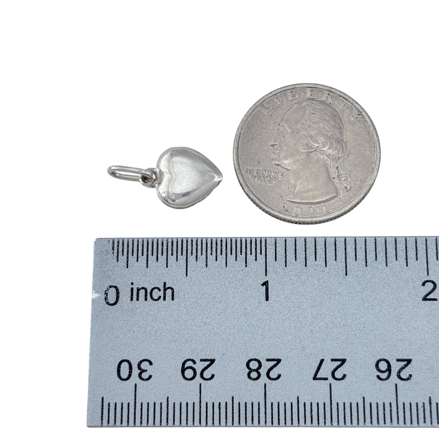 Vintage Sterling Silver 925 Heart Charm